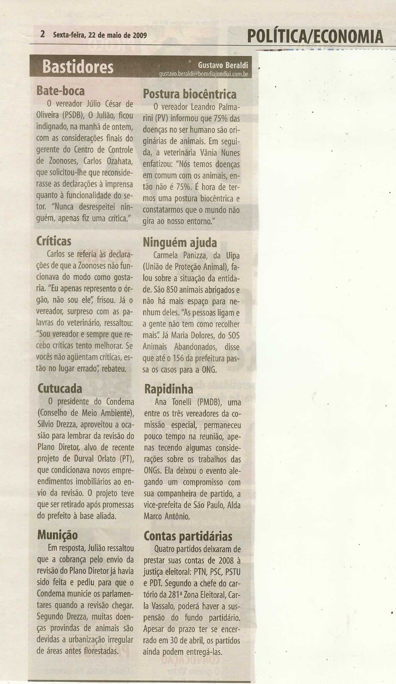 Bom Dia Jundiaí - 22/05/2009