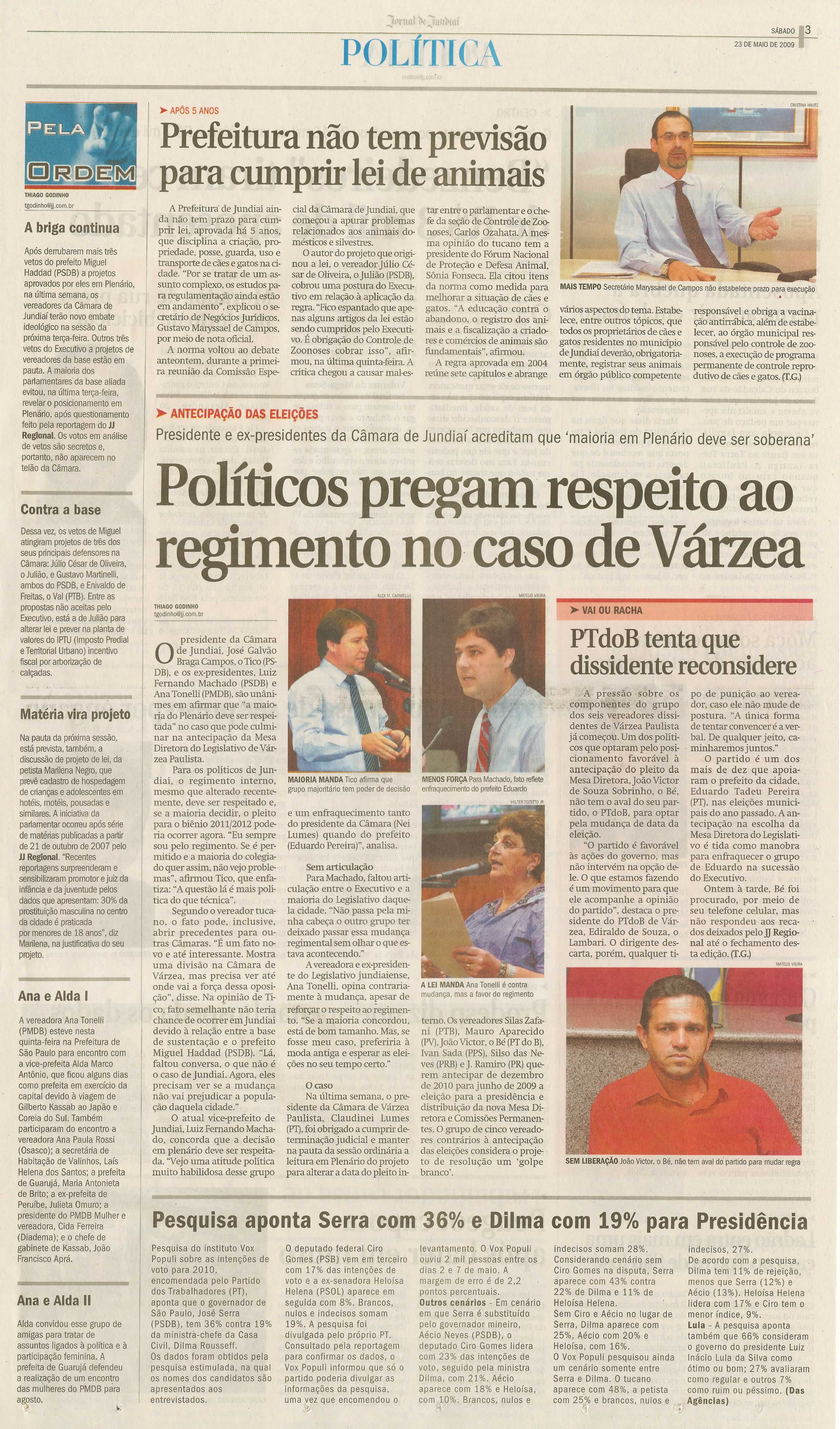Jornal de Jundiaí - 23/05/2009