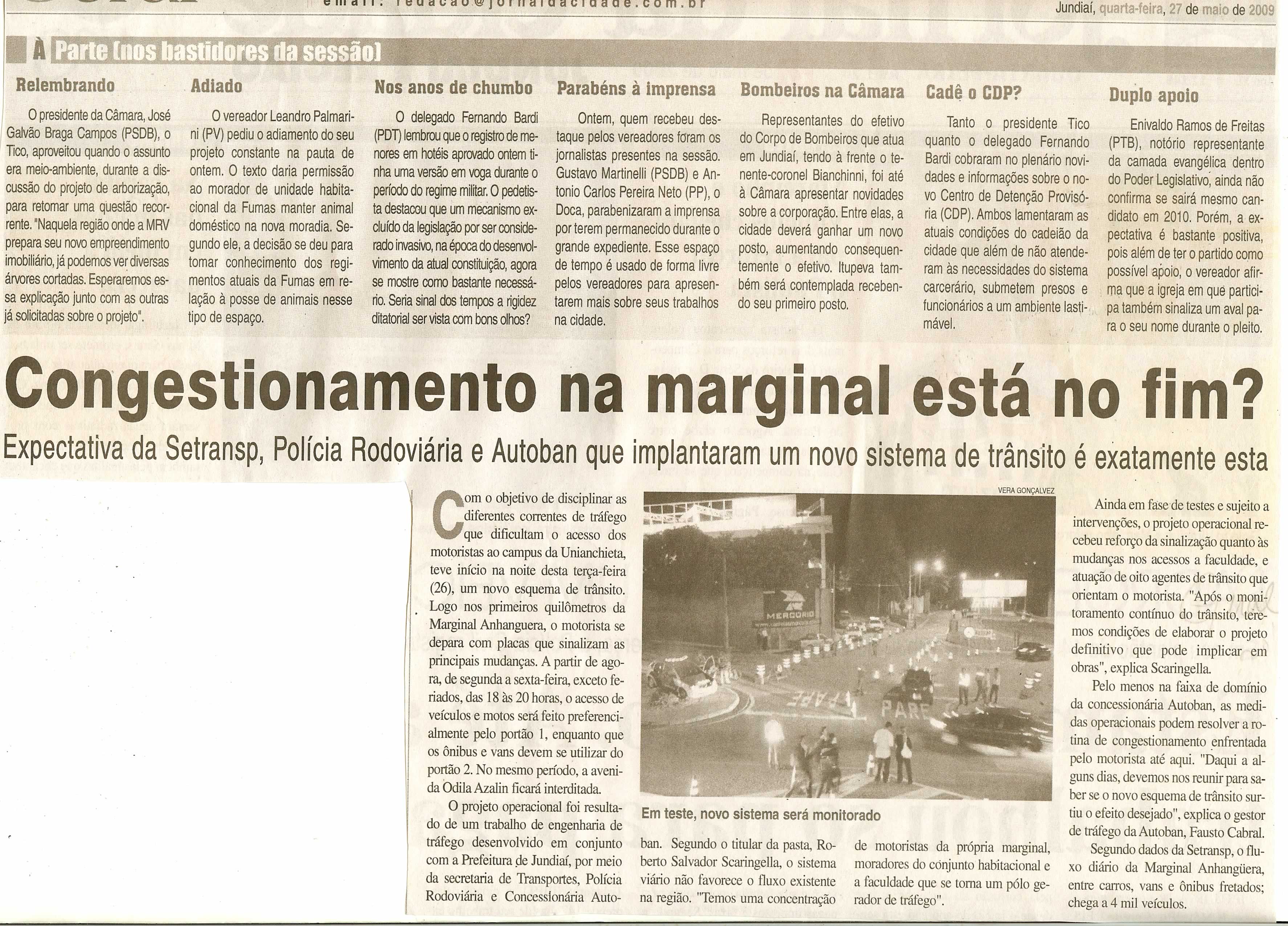 Jornal da Cidade - 27/05/2009