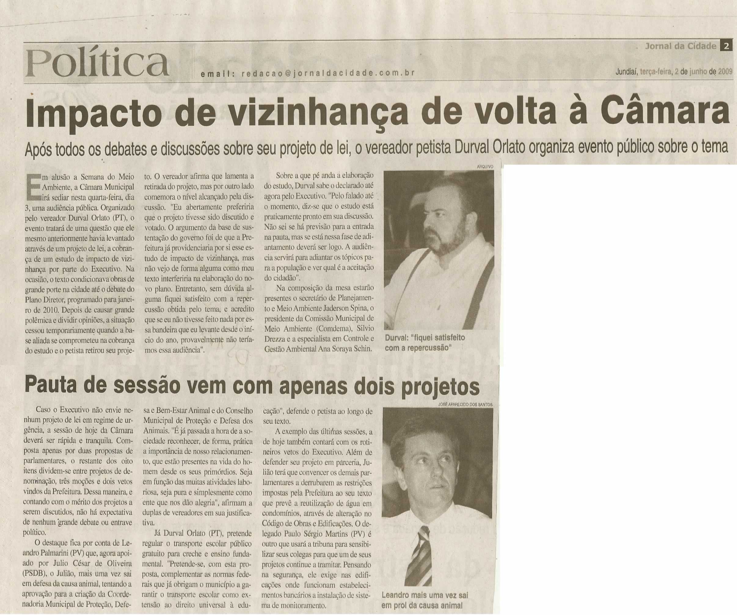 Jornal da Cidade - 02/06/2009