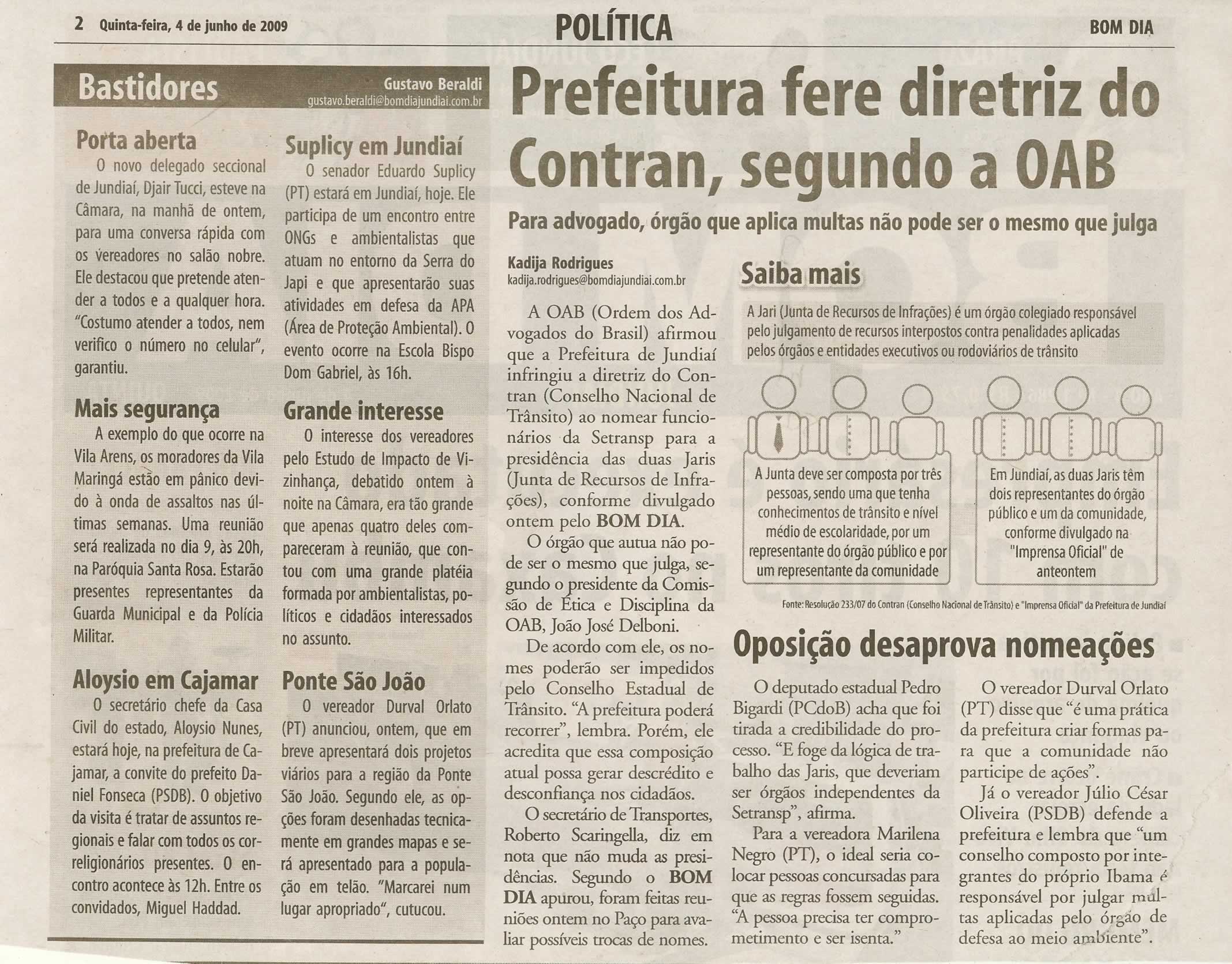 Bom Dia Jundiaí - 04/06/2009