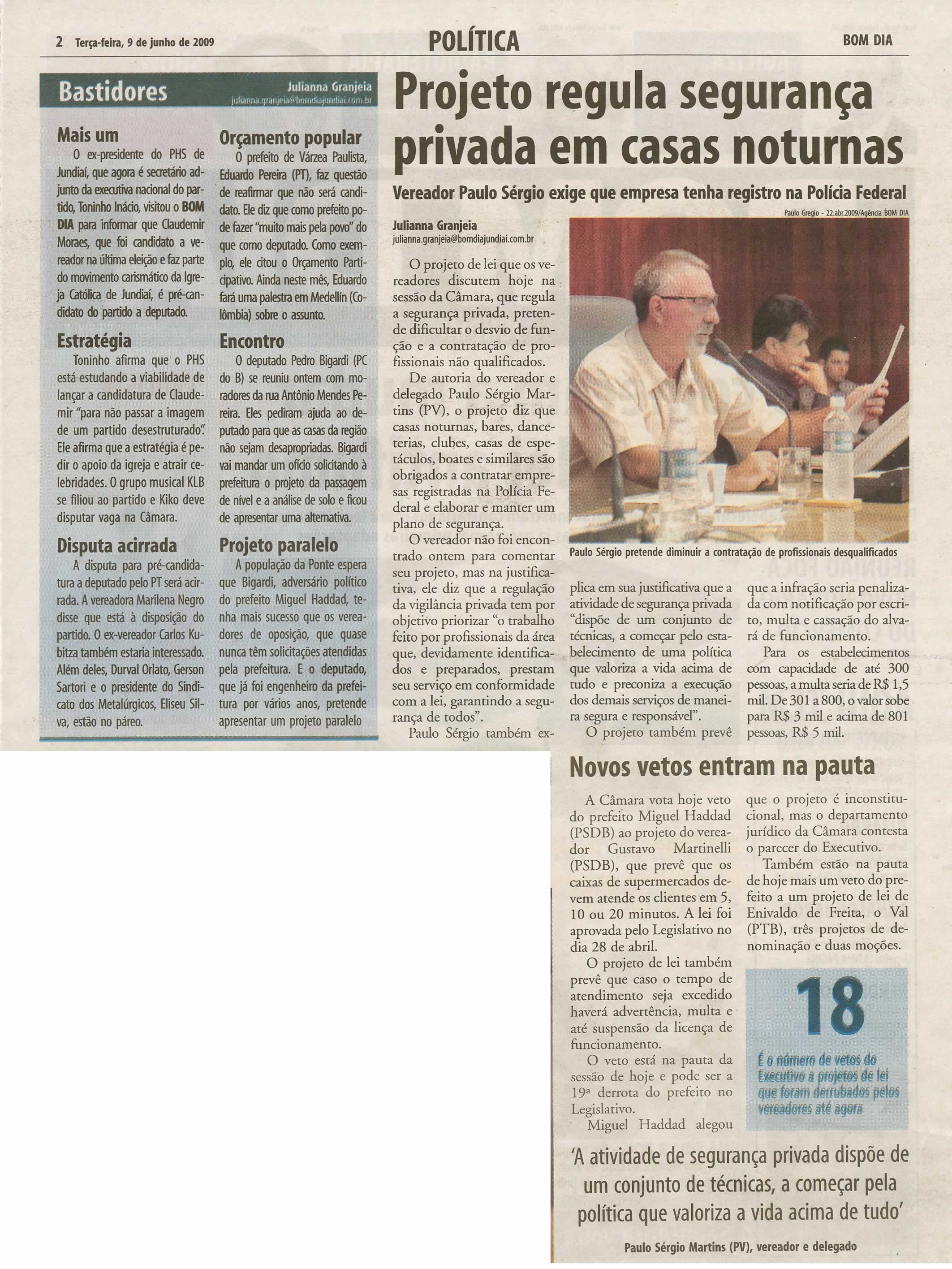 Bom Dia Jundiaí - 09/06/2009