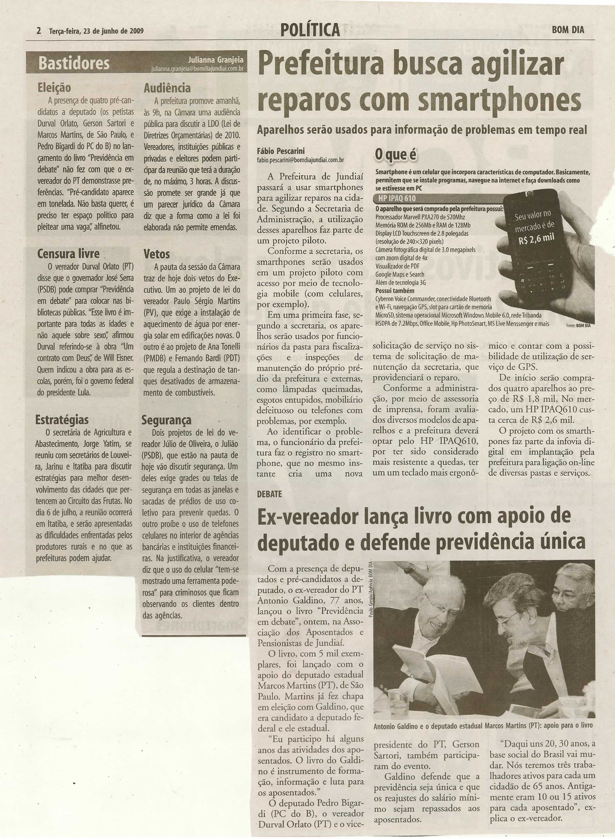 Bom Dia Jundiaí - 23/06/2009
