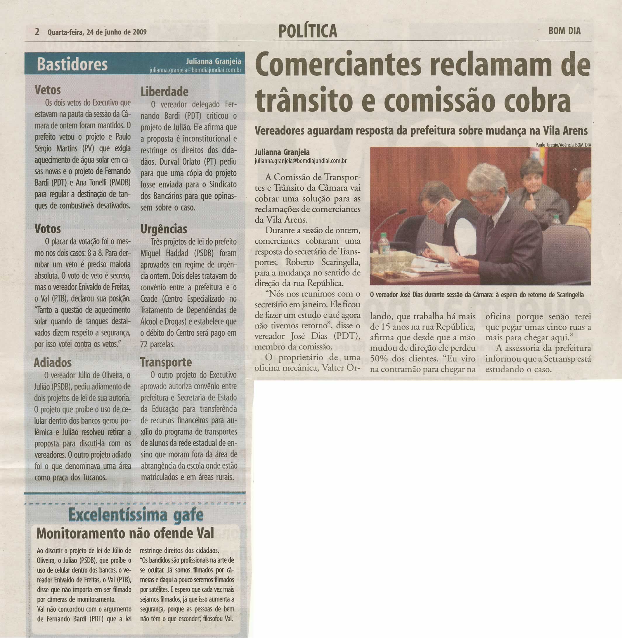 Bom Dia Jundiaí - 24/06/2009