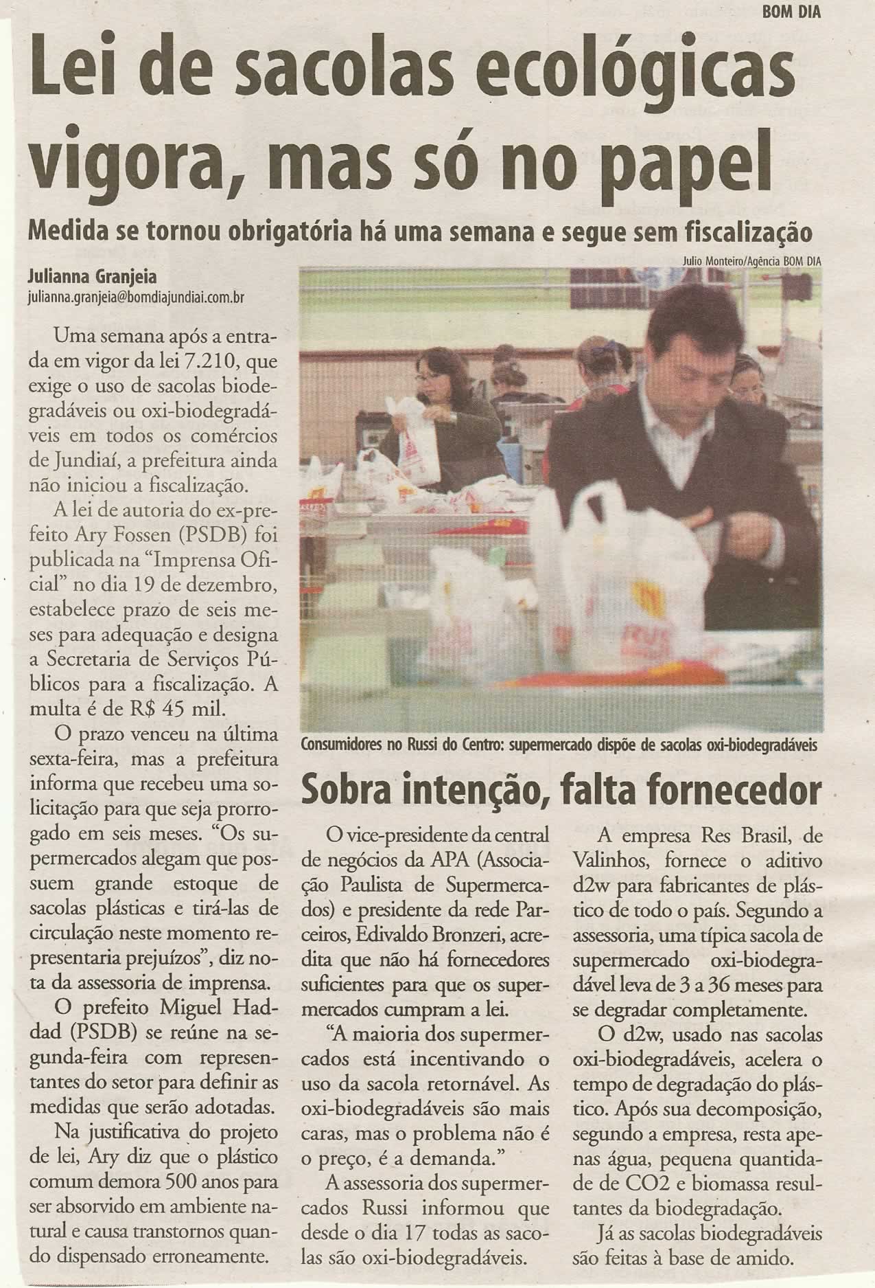 Bom Dia Jundiaí - 26/06/2009