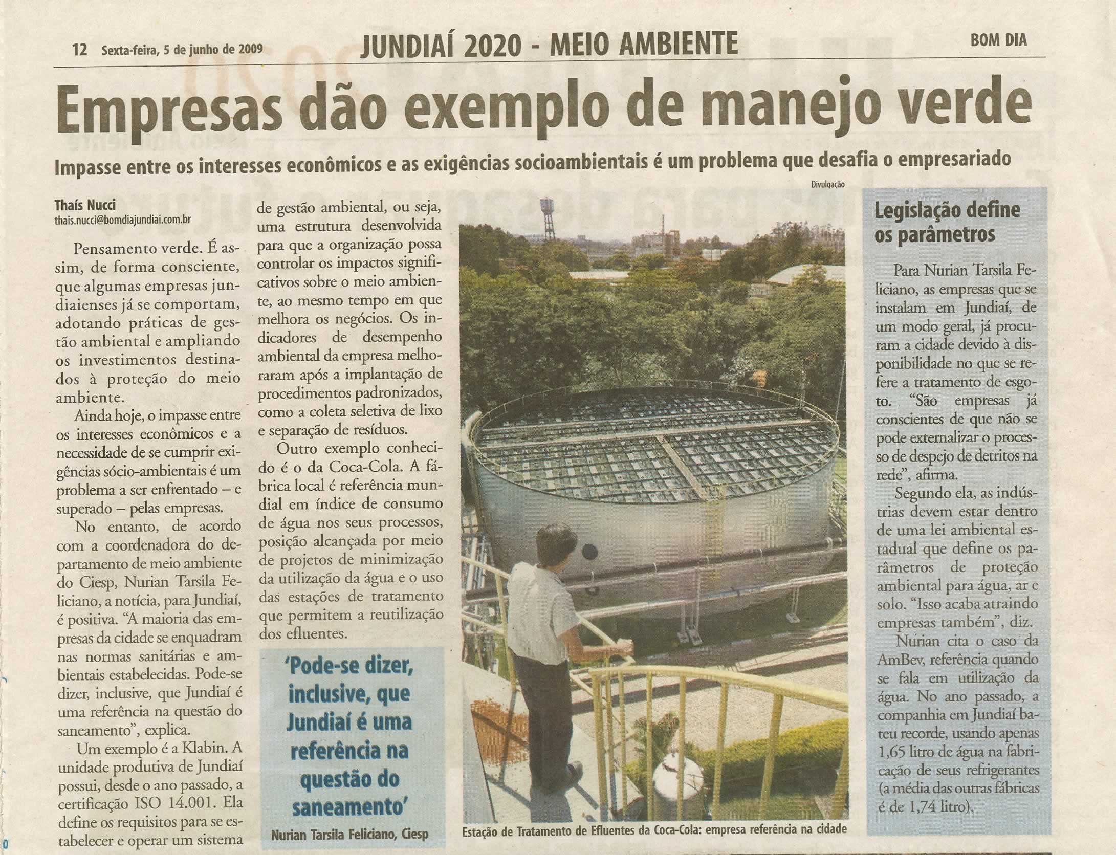 Bom Dia Jundiaí - 05/06/2009
