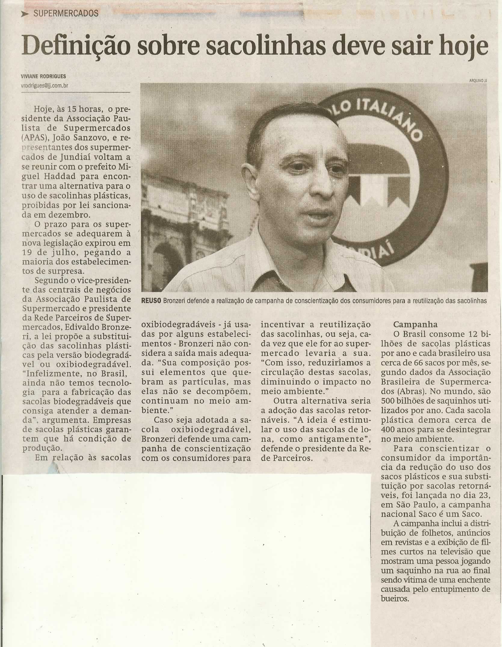 Jornal de Jundiaí - 06/07/2009