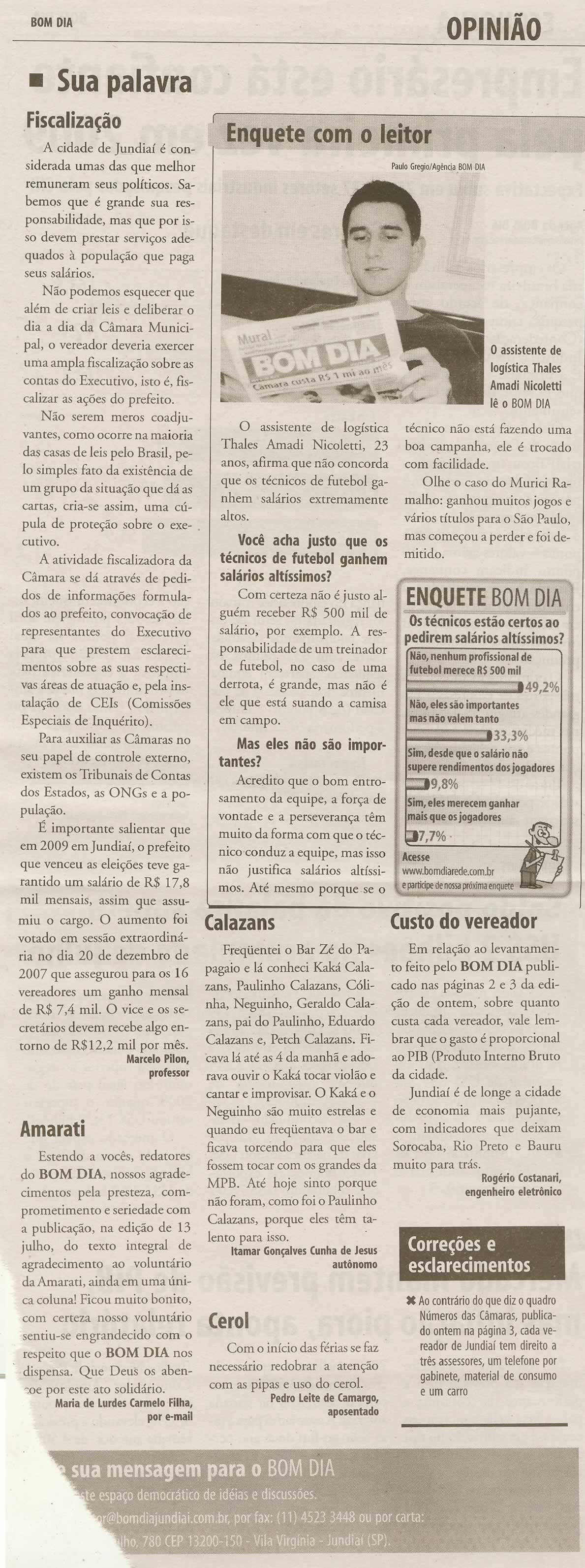 Bom Dia Jundiaí - 21/07/2009