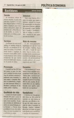 Bom Dia Jundiaí - 03/08/2009
