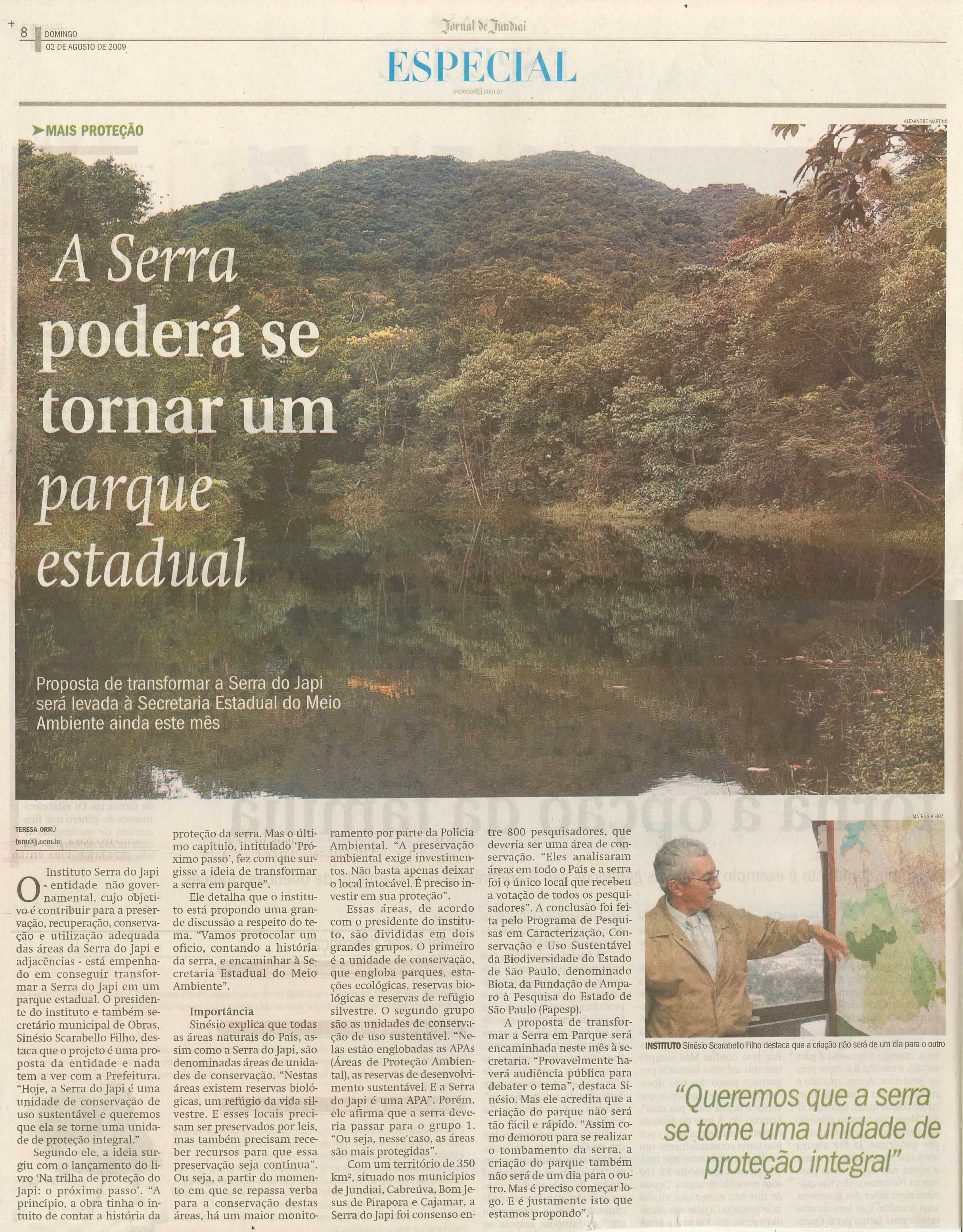 Jornal de Jundiaí - 02/08/2009