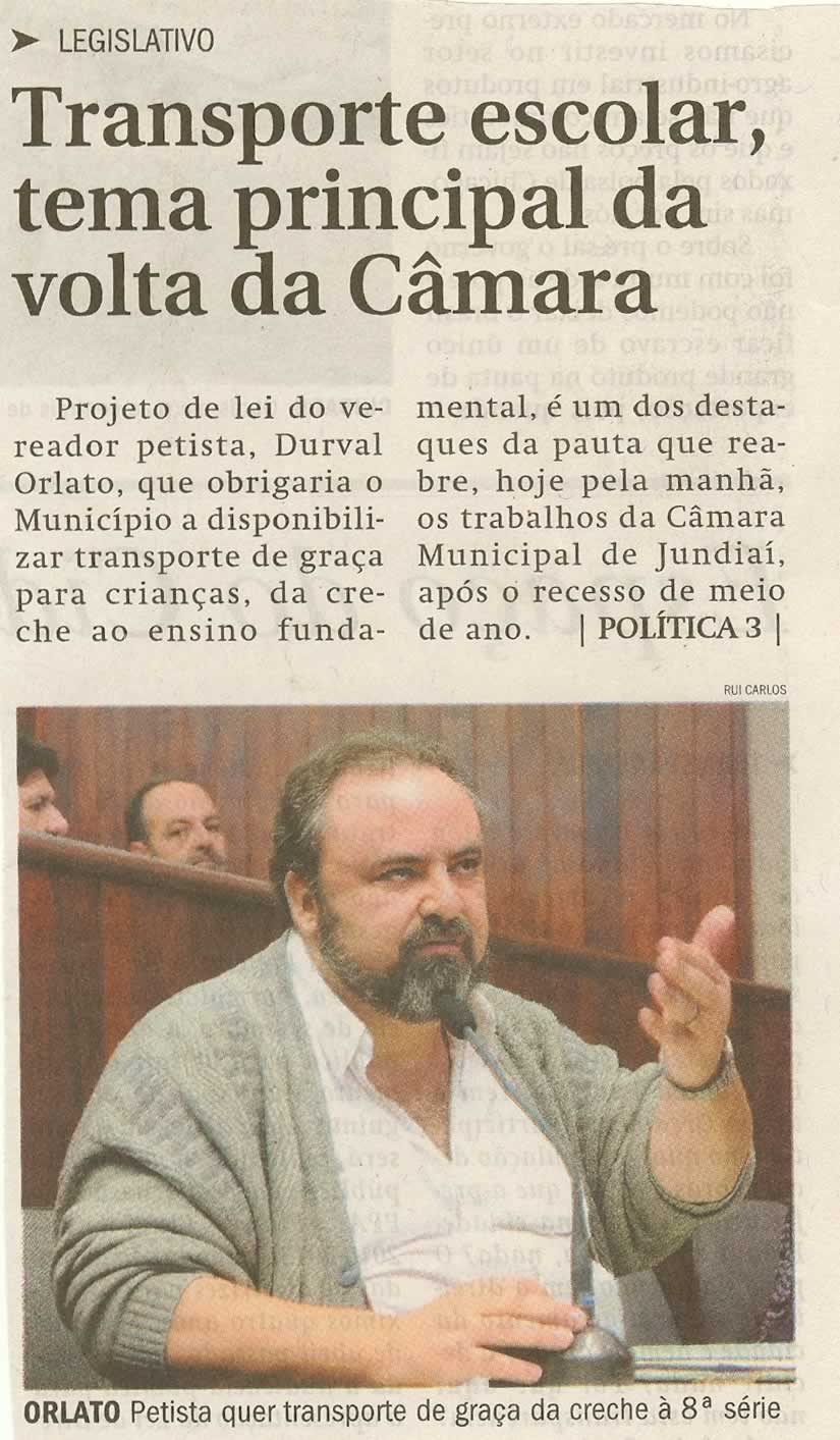 Jornal de Jundiaí - 04/08/2009