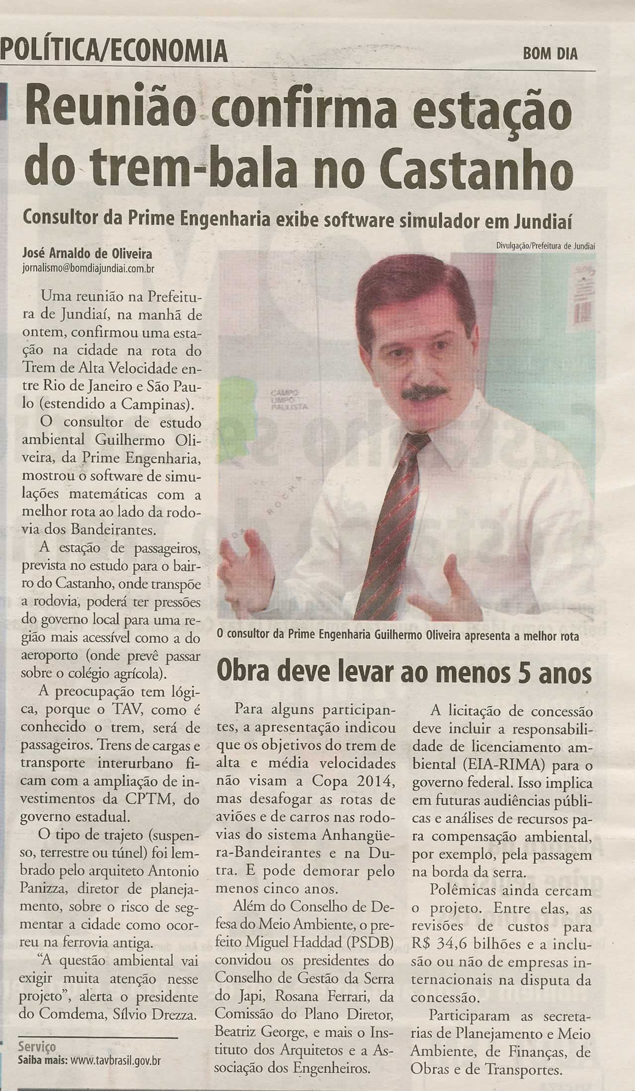 Bom Dia Jundiaí - 14/08/2009