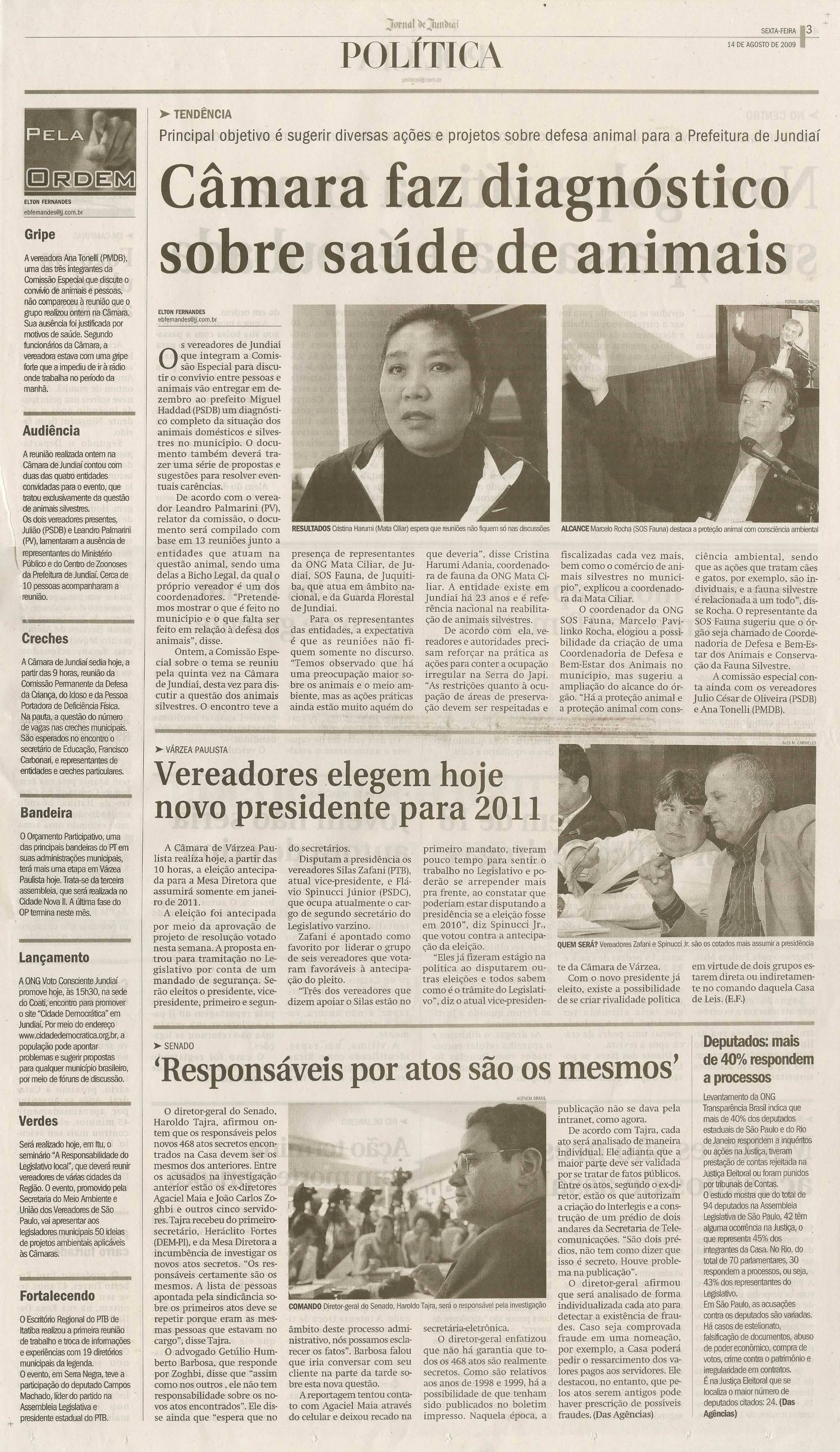 Jornal de Jundiaí - 14/08/2009