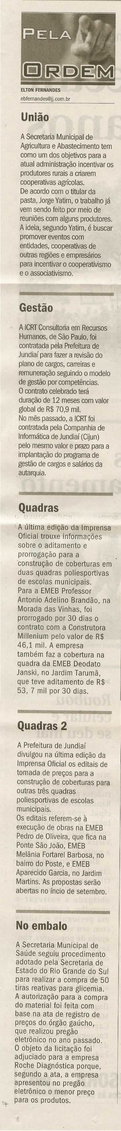 Jornal de Jundiaí - 17/08/2009