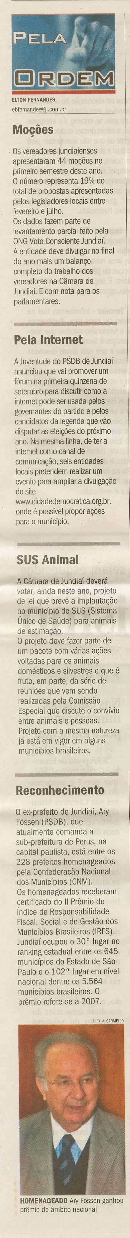Jornal de Jundiaí - 16/08/2009