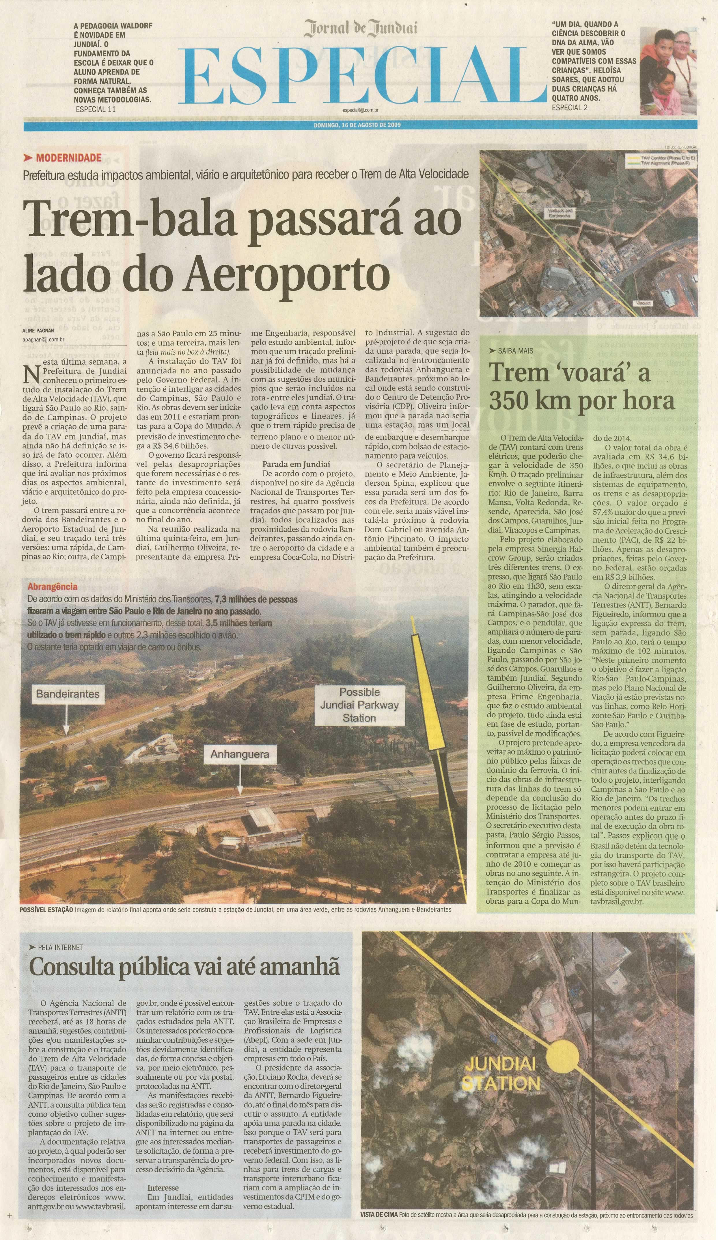 Jornal de Jundiaí - 16/08/2009