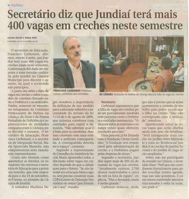 Jornal de Jundiaí - 15/08/2009