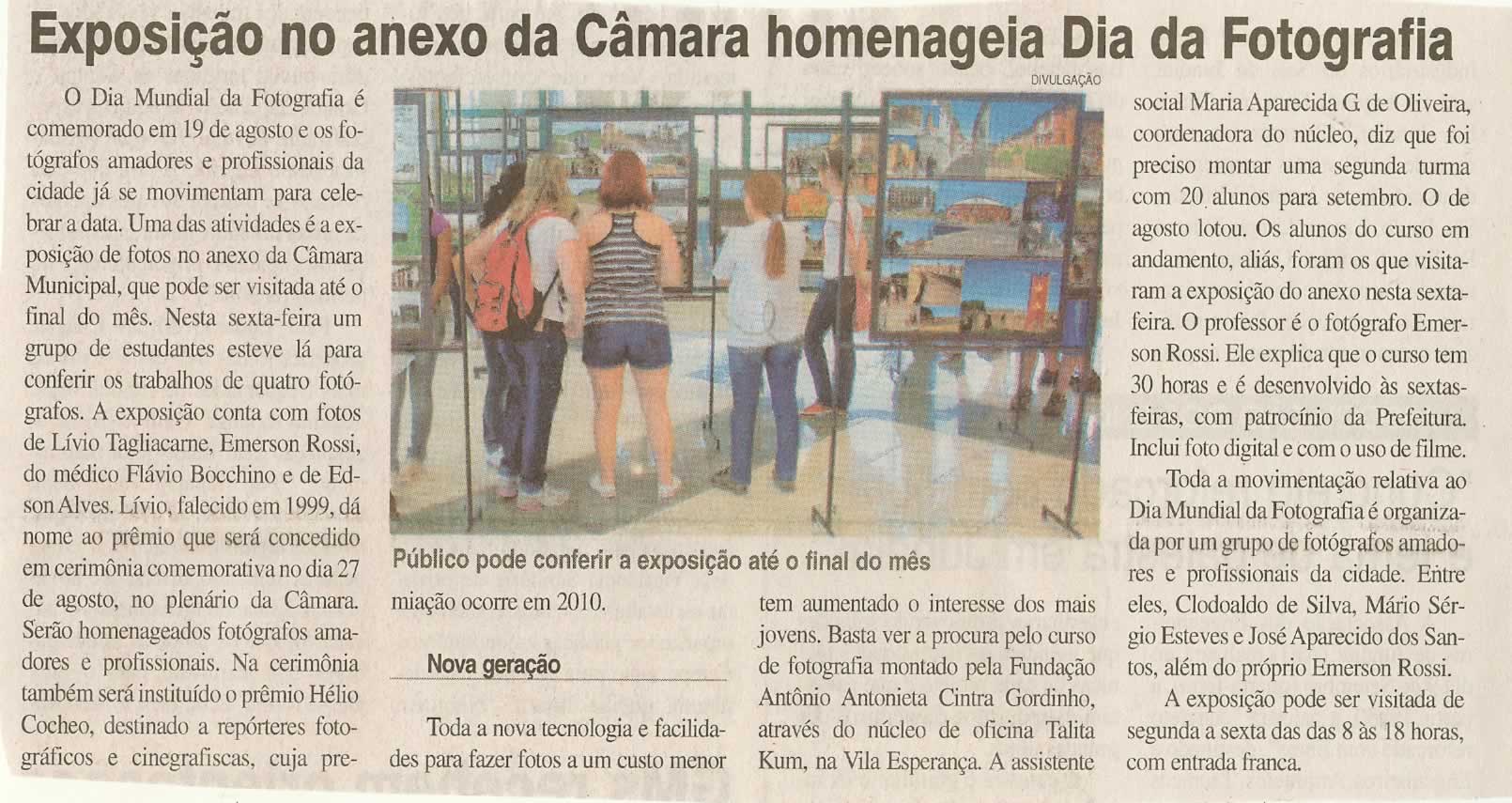 Jornal da Cidade - 16/08/2009