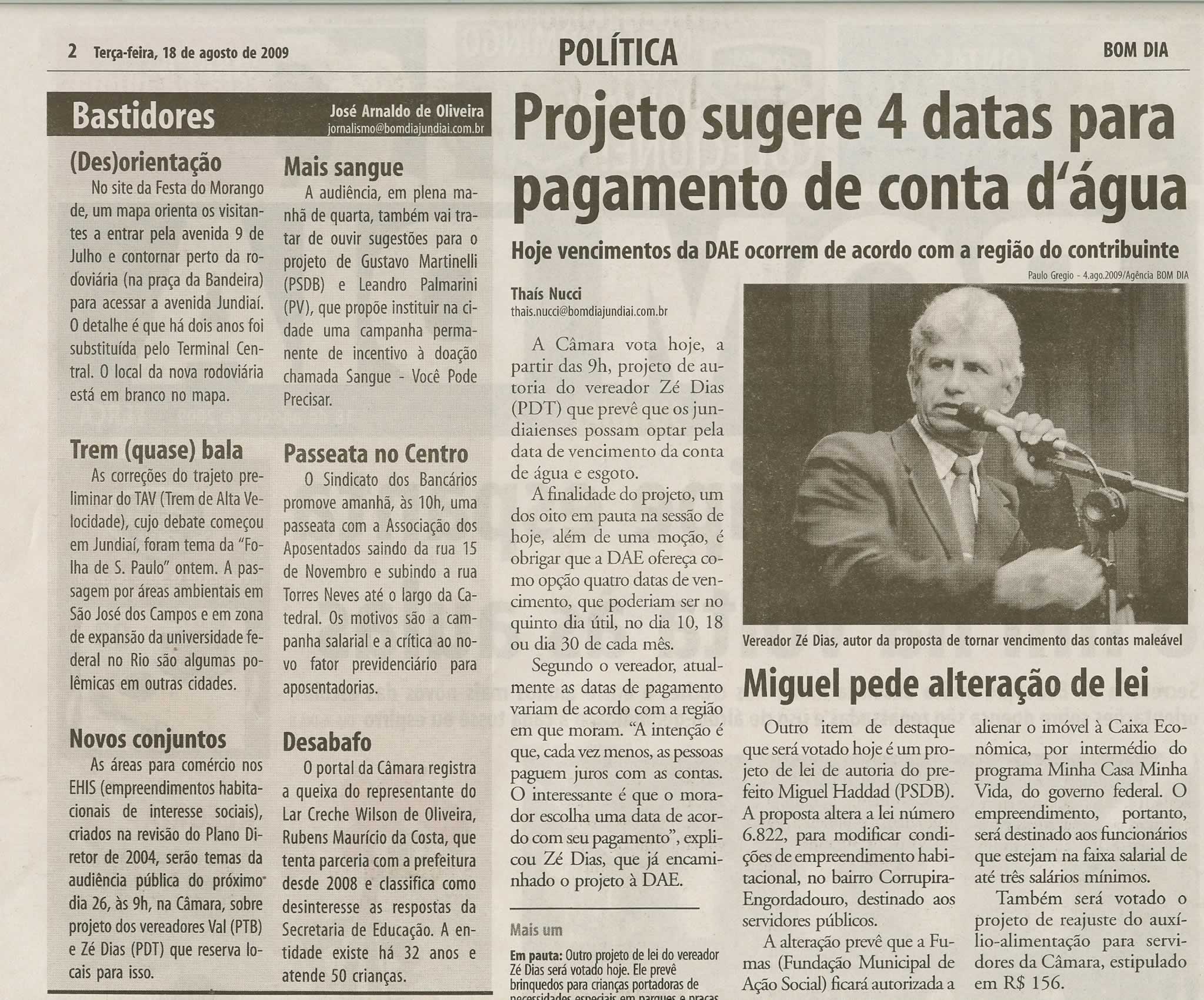 Bom Dia Jundiaí - 18/08/2009