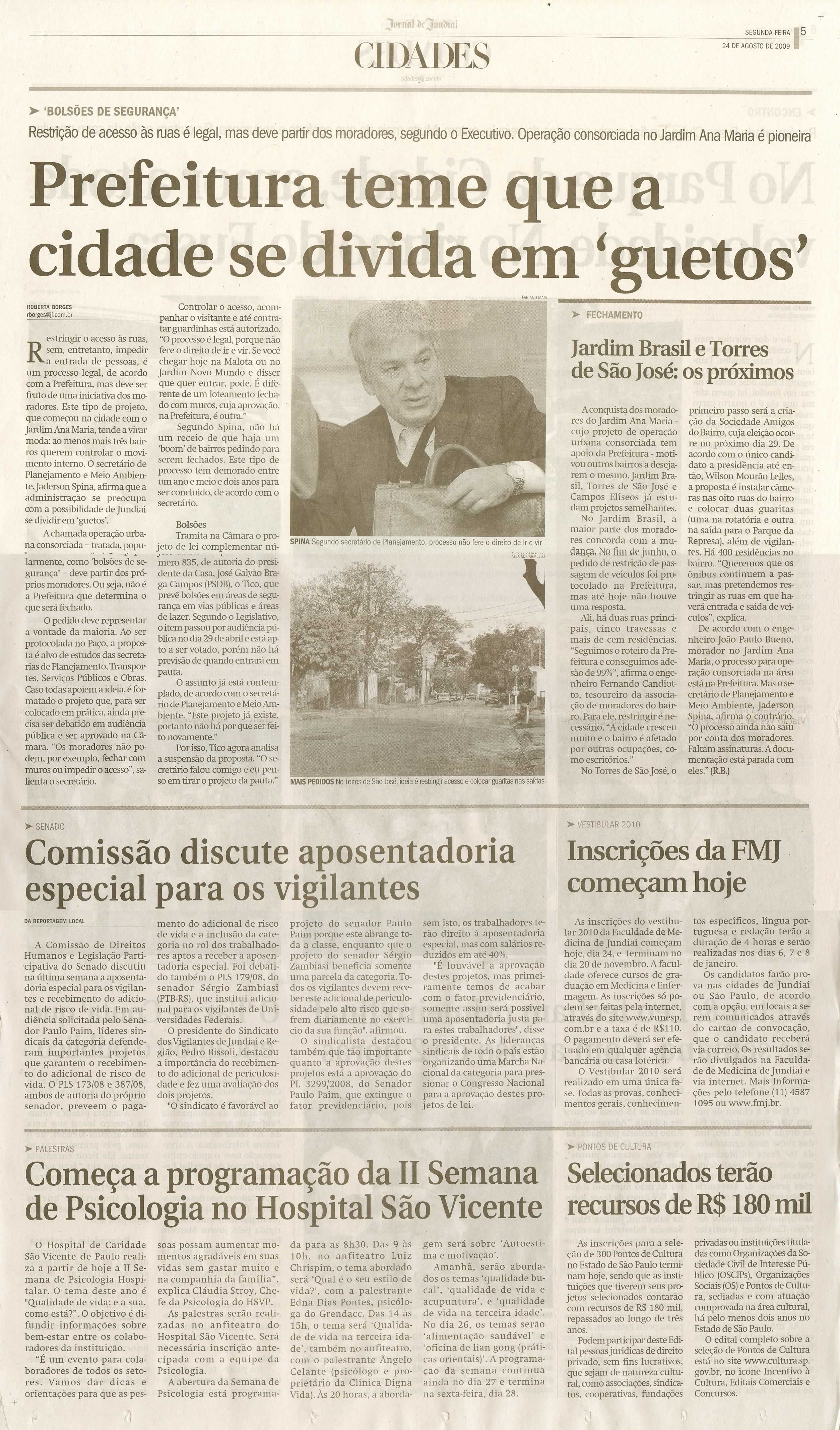 Jornal de Jundiaí - 24/08/2009