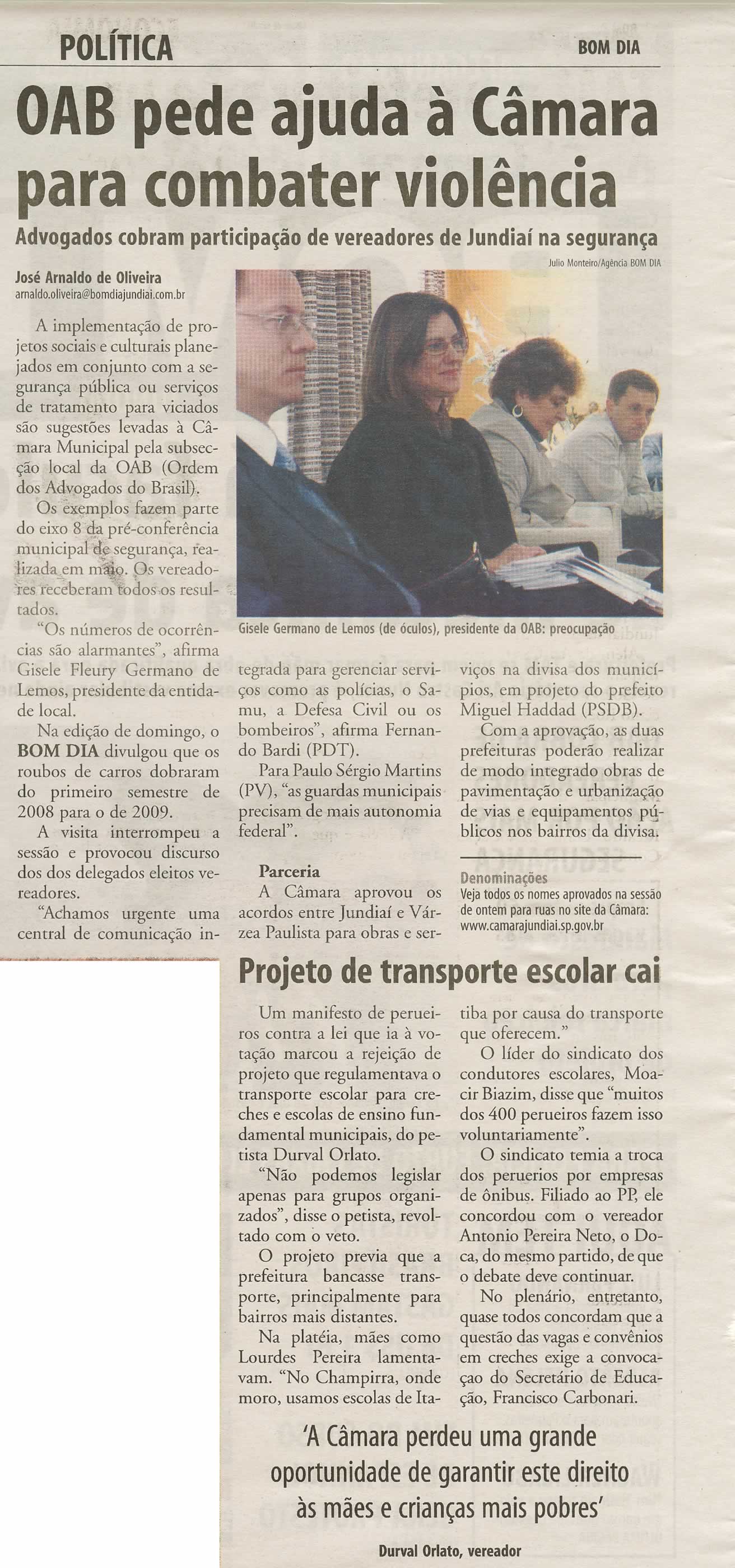 Bom Dia Jundiaí - 26/08/2009
