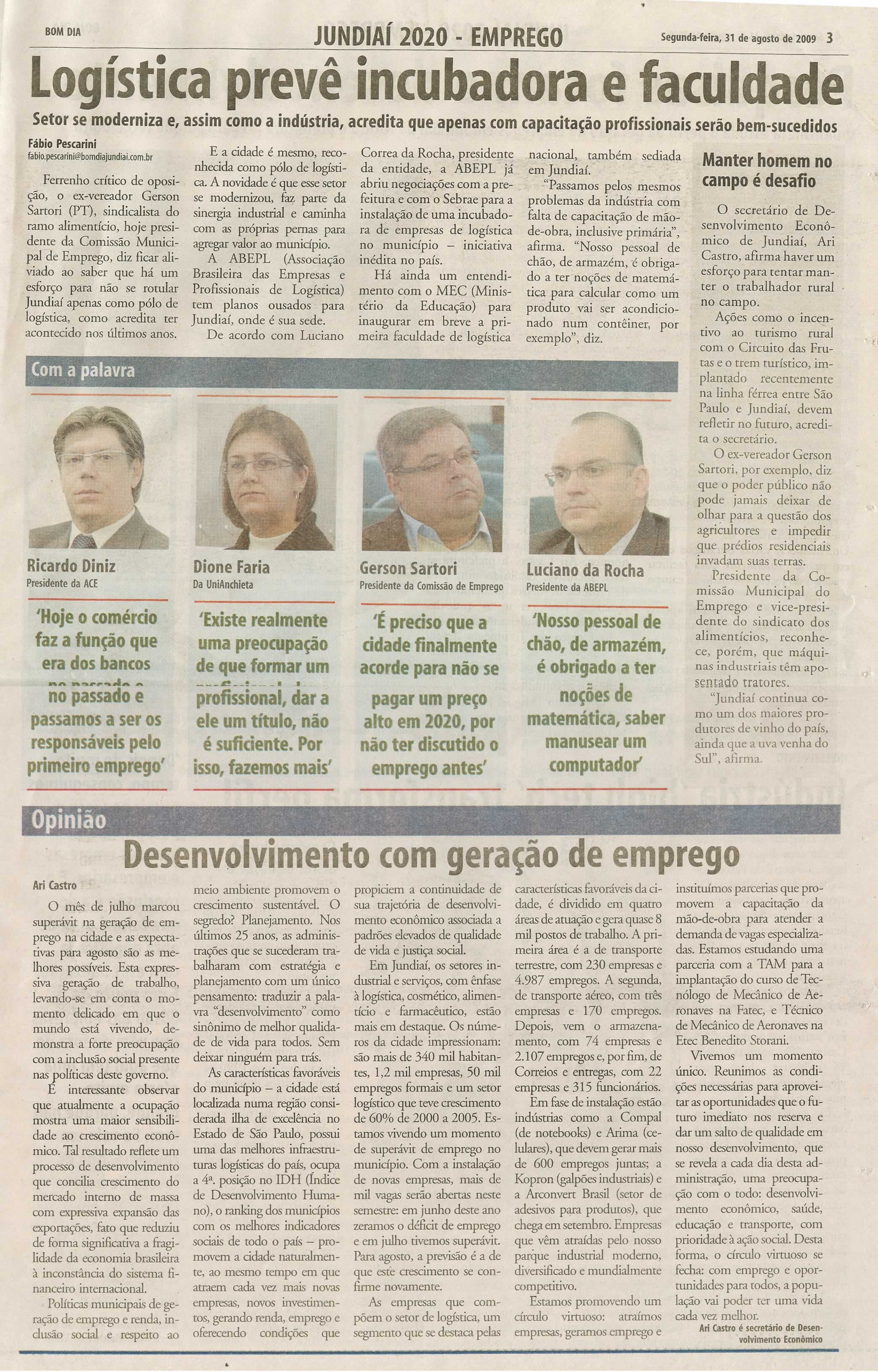 Bom Dia Jundiaí - 31/08/2009