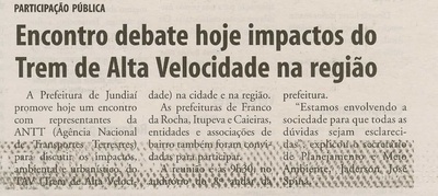 Bom Dia Jundiaí - 02/09/2009