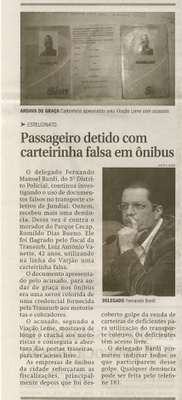 Jornal de Jundiaí - 03/09/2009