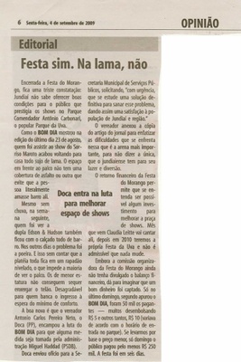 Bom Dia Jundiaí - 04/09/2009