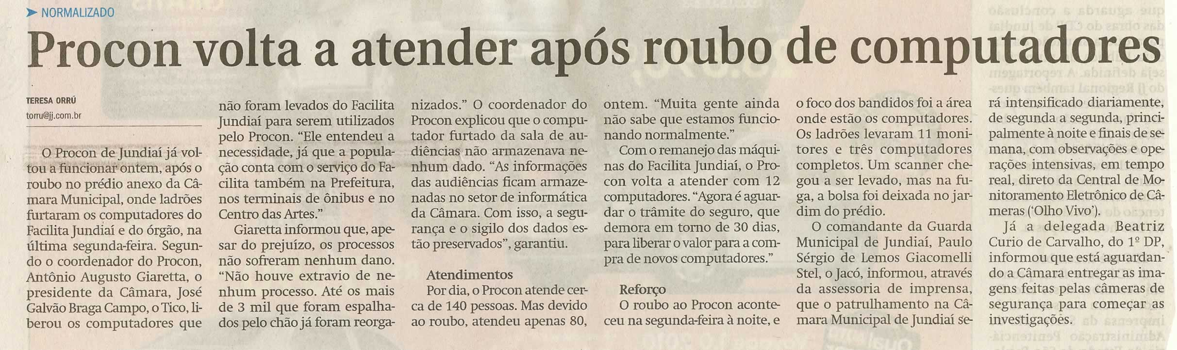 Jornal de Jundiaí - 10/09/2009