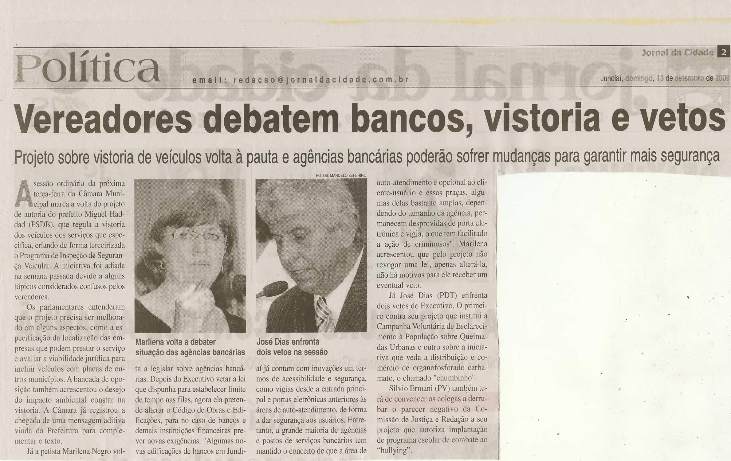 Jornal da Cidade - 13/09/2009