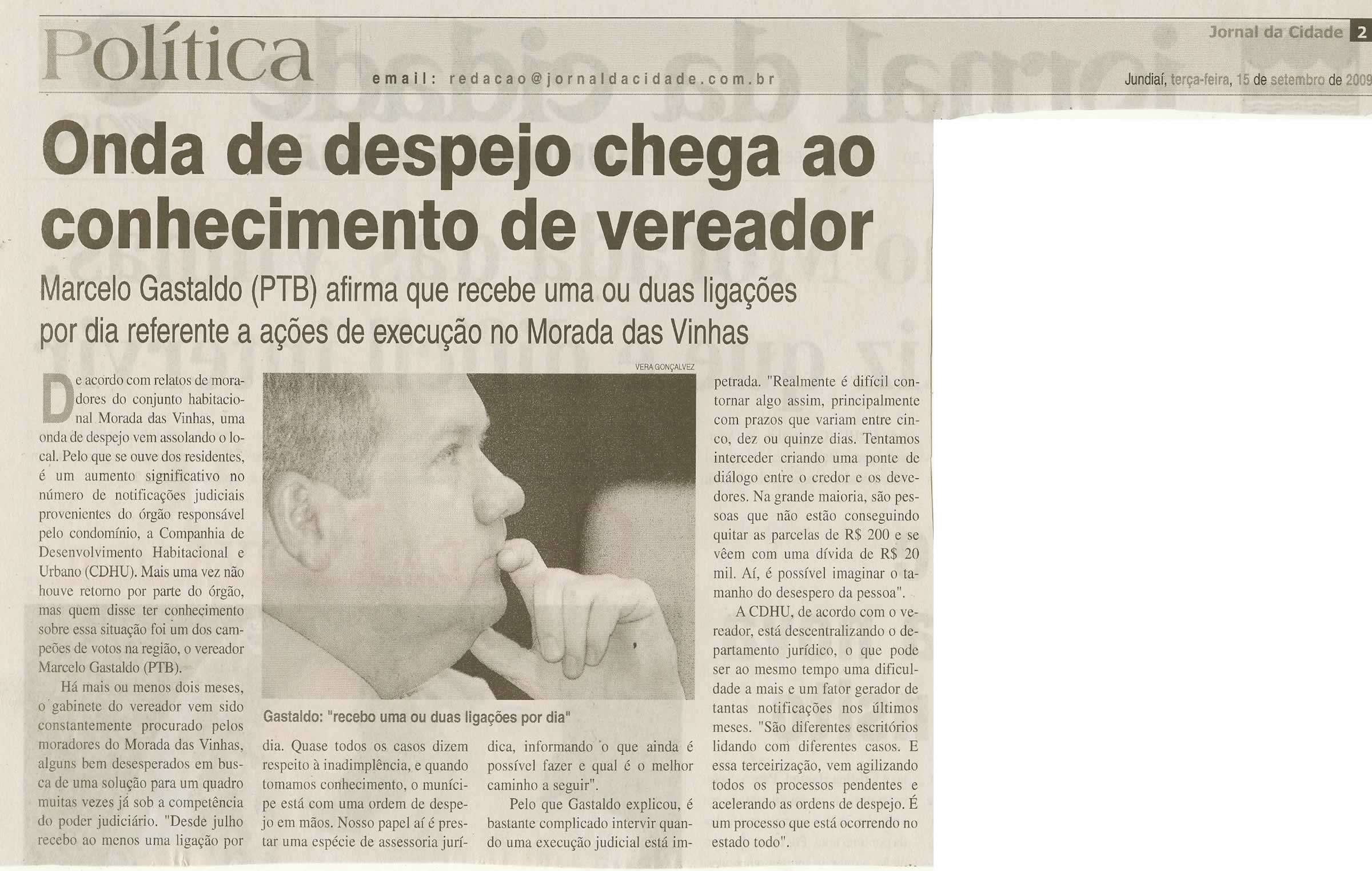 Jornal da Cidade - 15/09/2009