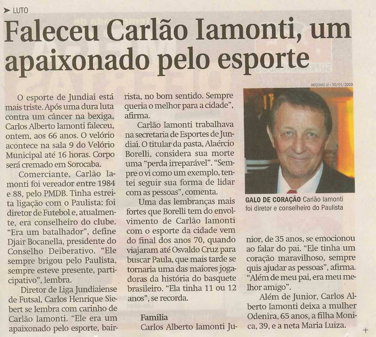 Jornal de Jundiaí - 19/09/2009