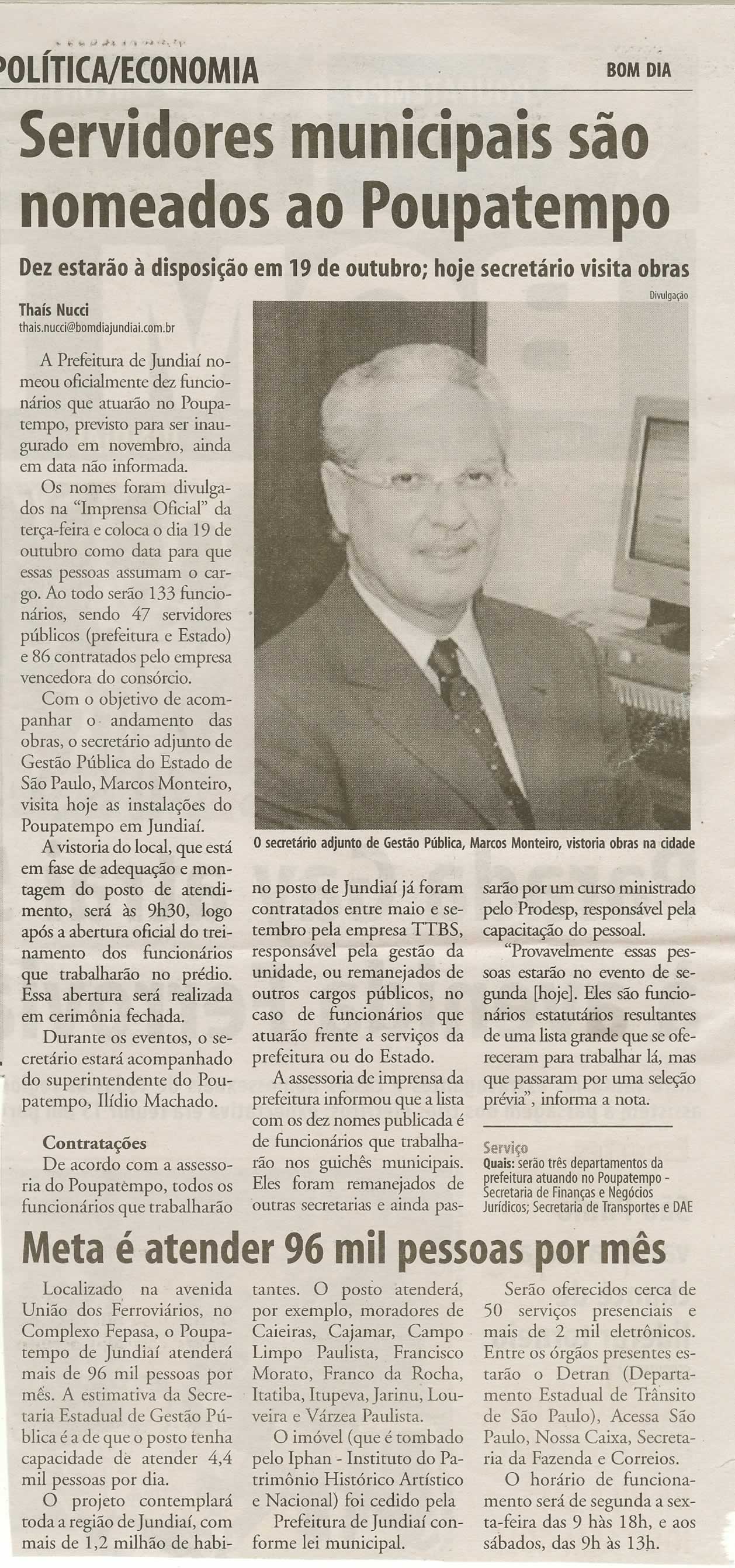 Bom Dia Jundiaí - 21/09/2009