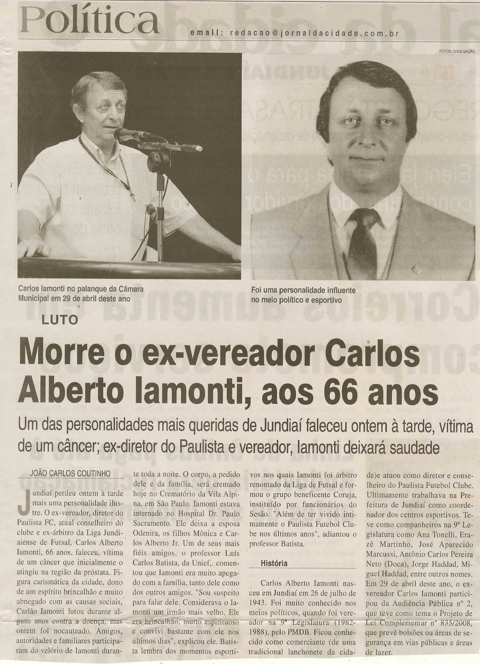 Jornal da Cidade - 19/09/2009