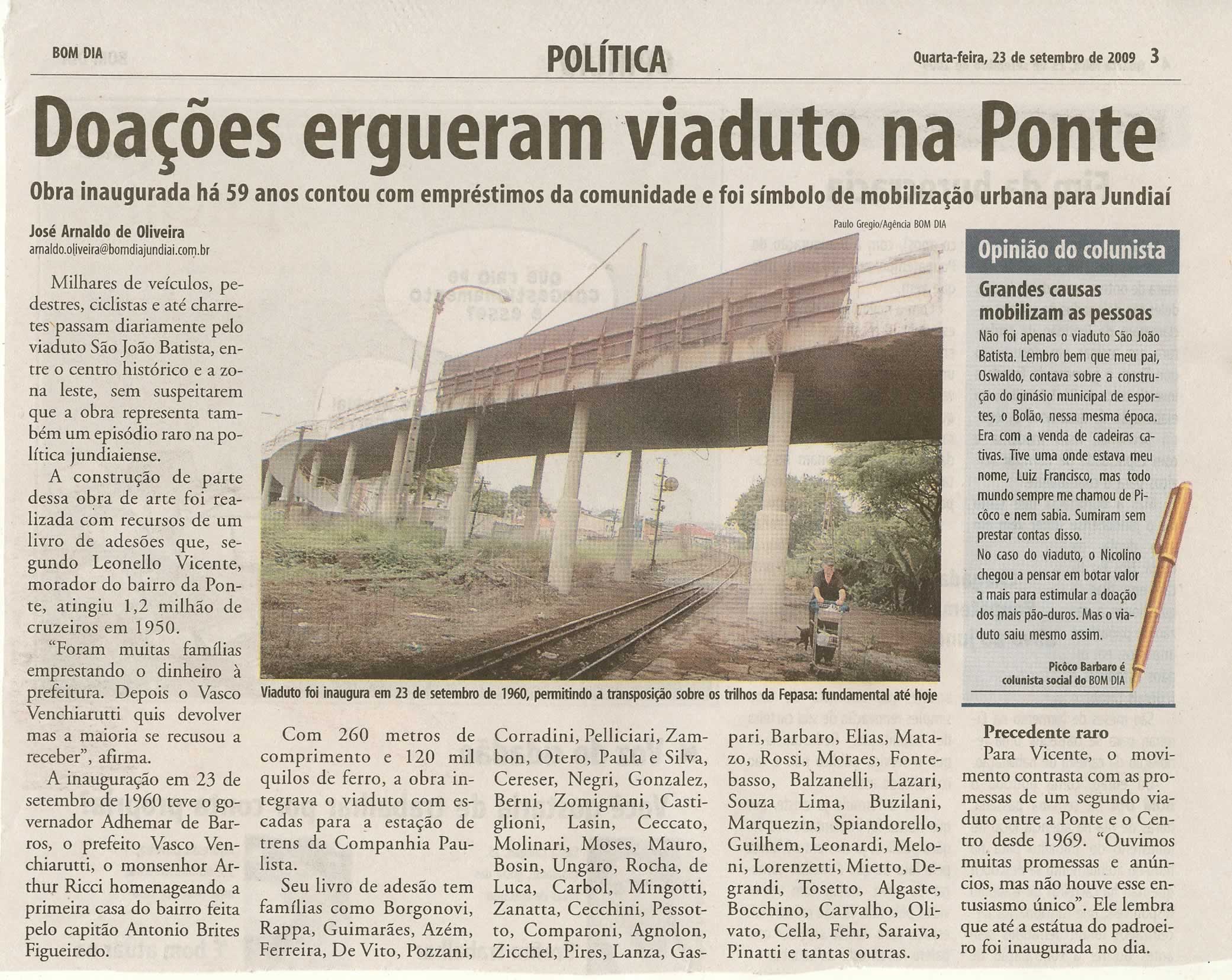 Bom Dia Jundiaí - 23/09/2009