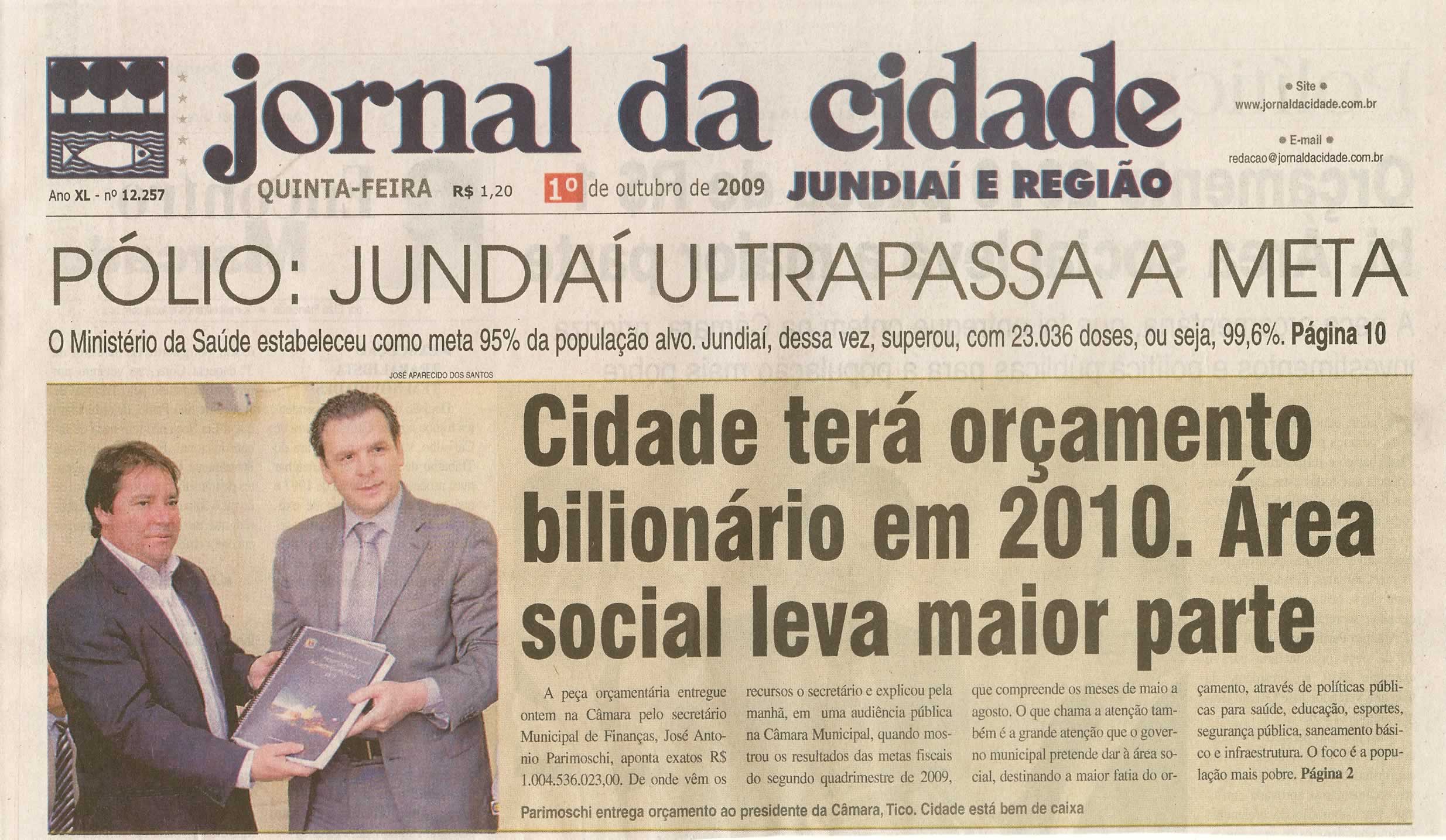 Jornal da Cidade - 01/10/2009