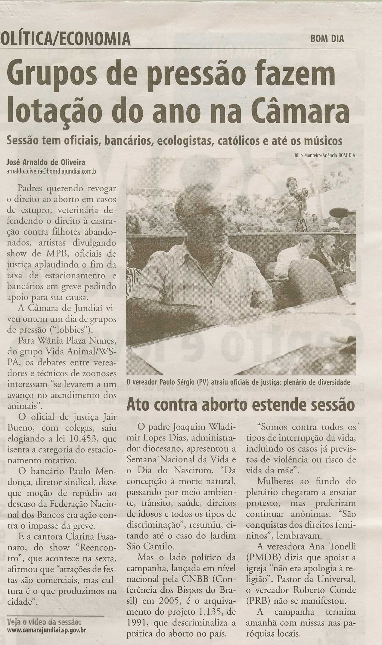 Bom Dia Jundiaí - 07/10/2009