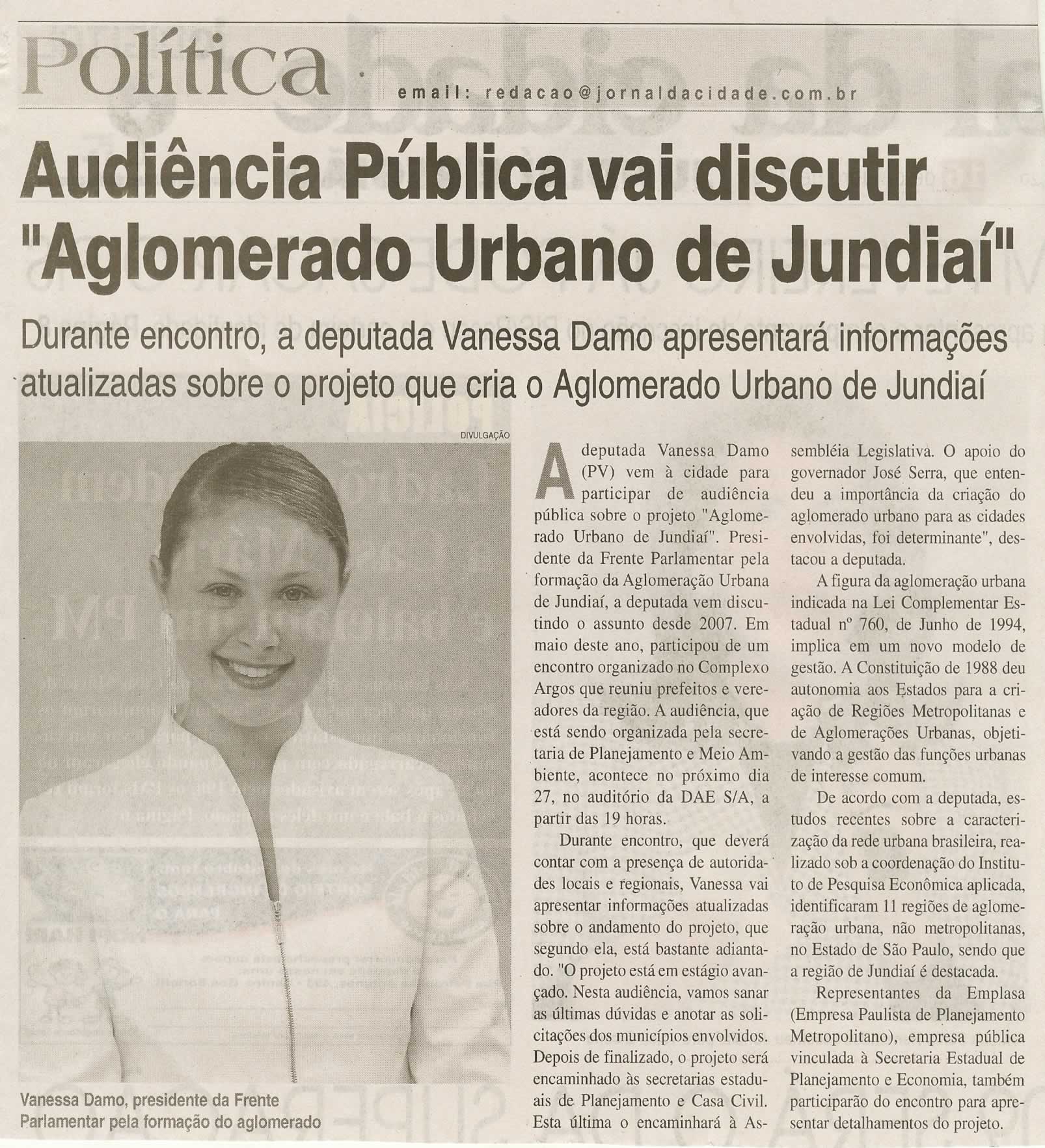 Jornal da Cidade - 16/10/2009