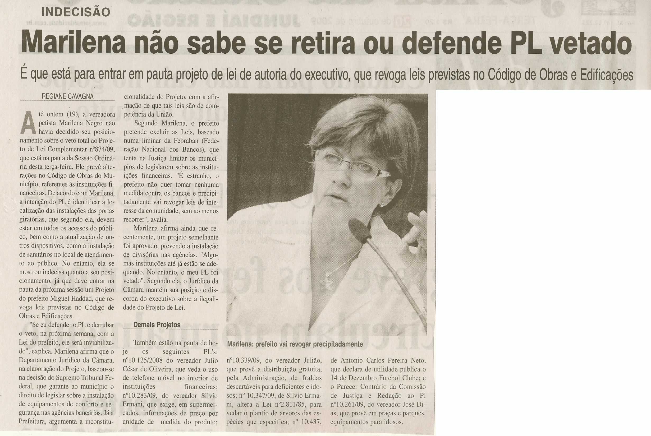 Jornal da Cidade - 20/10/2009