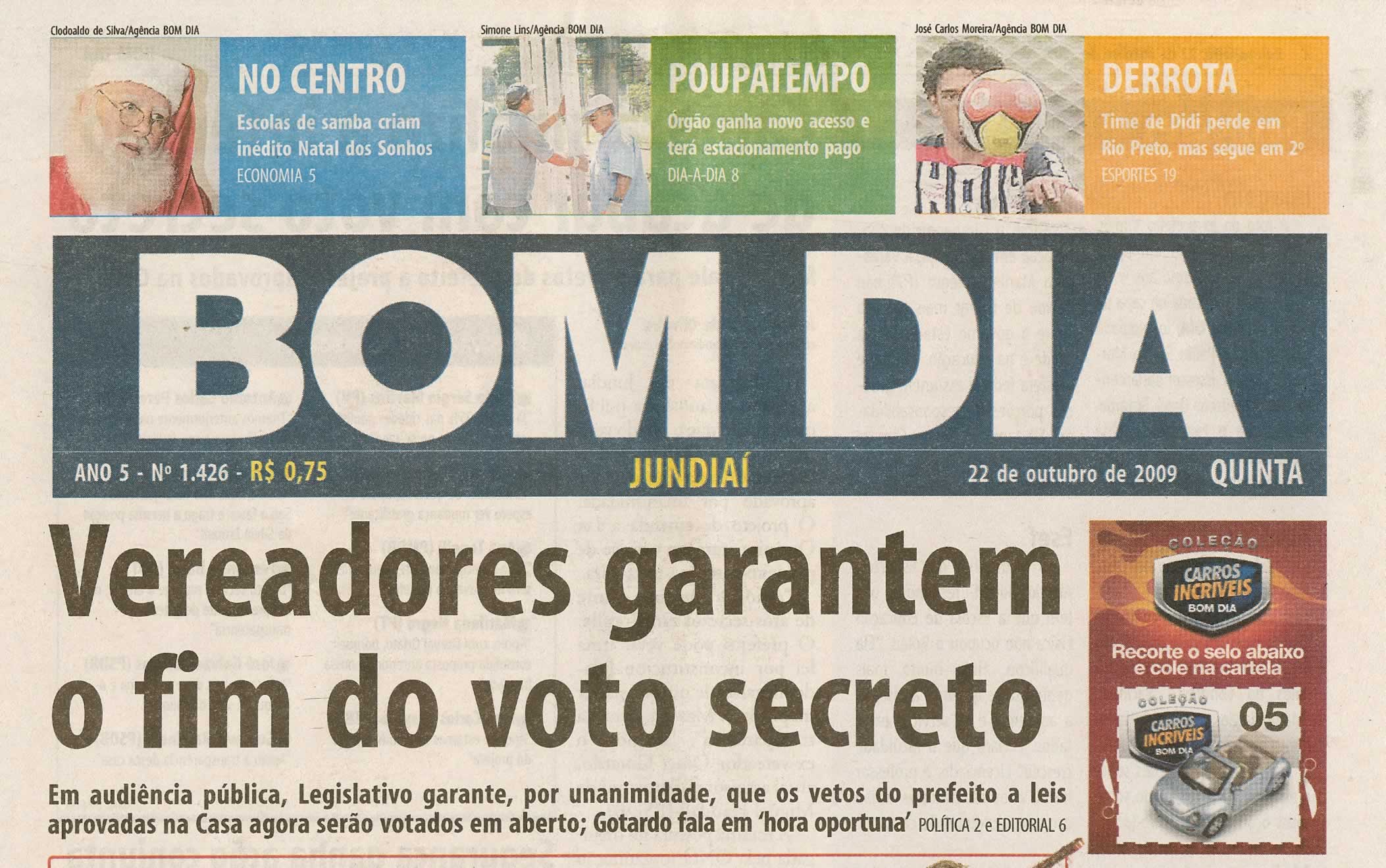 Bom Dia Jundiaí - 22/10/2009