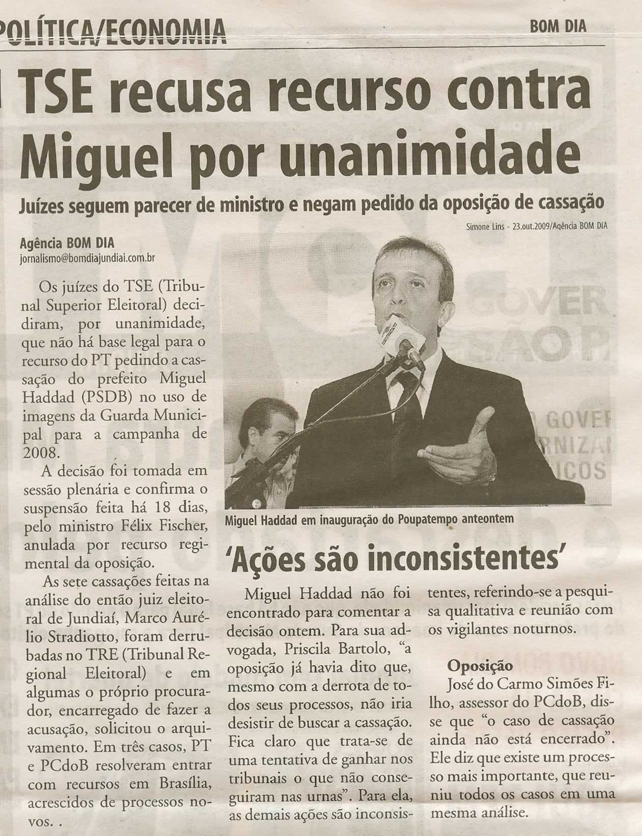 Bom Dia Jundiaí - 25/10/2009