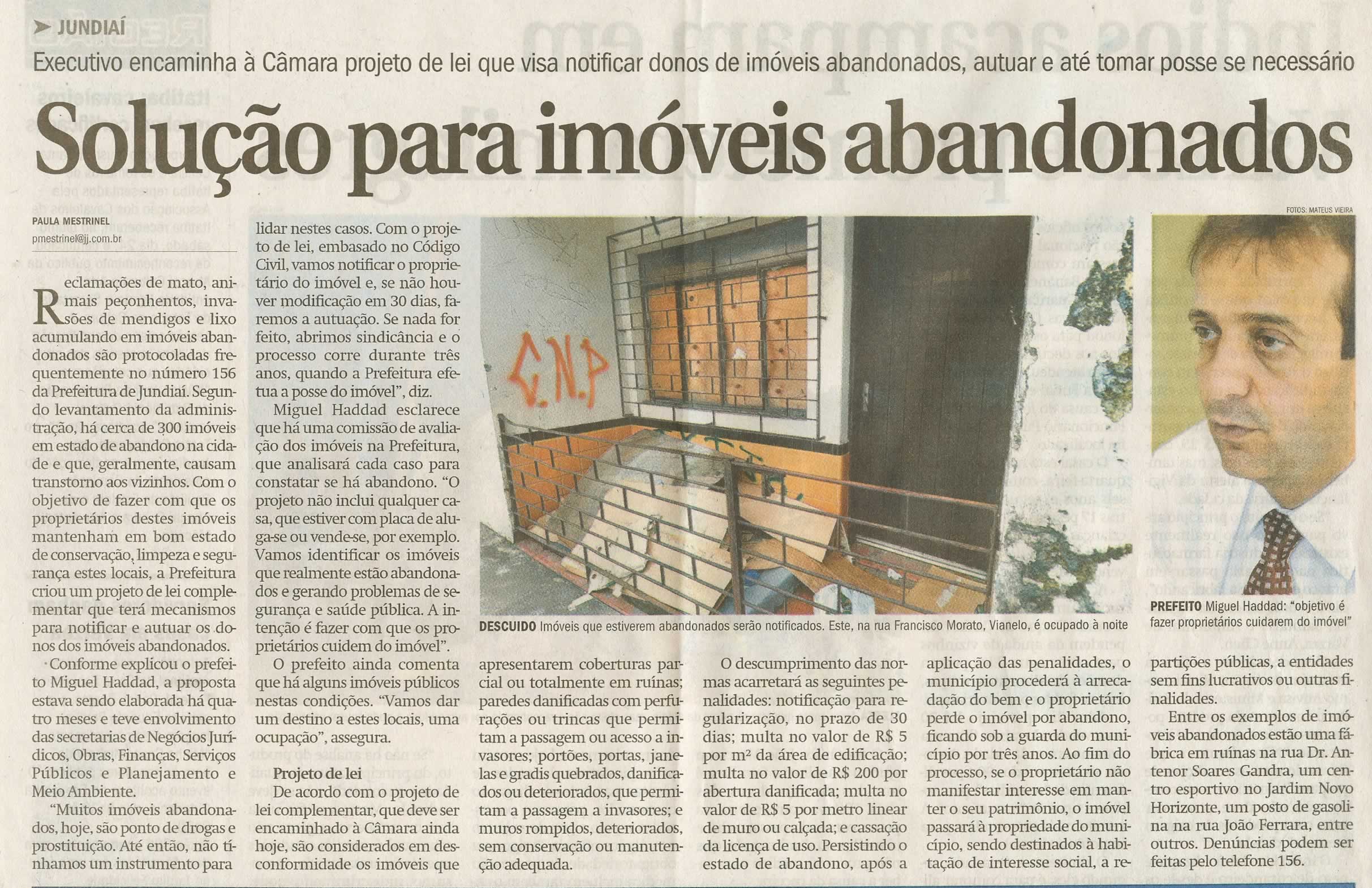 Jornal de Jundiaí - 27/10/2009