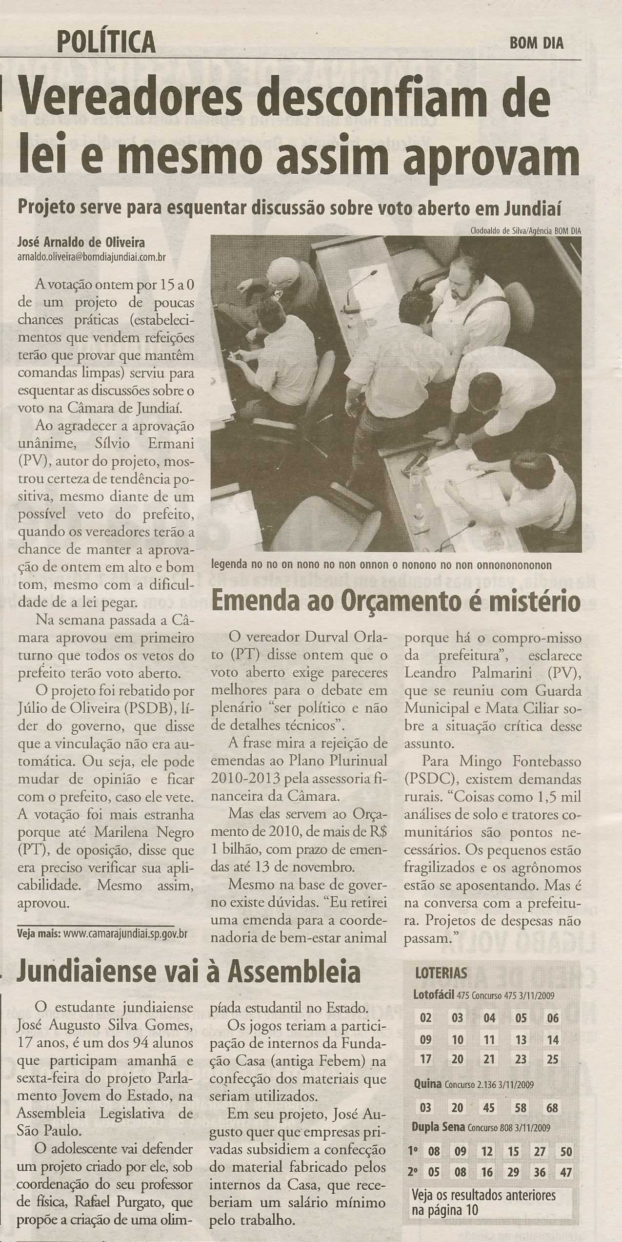 Bom Dia Jundiaí - 04/11/2009