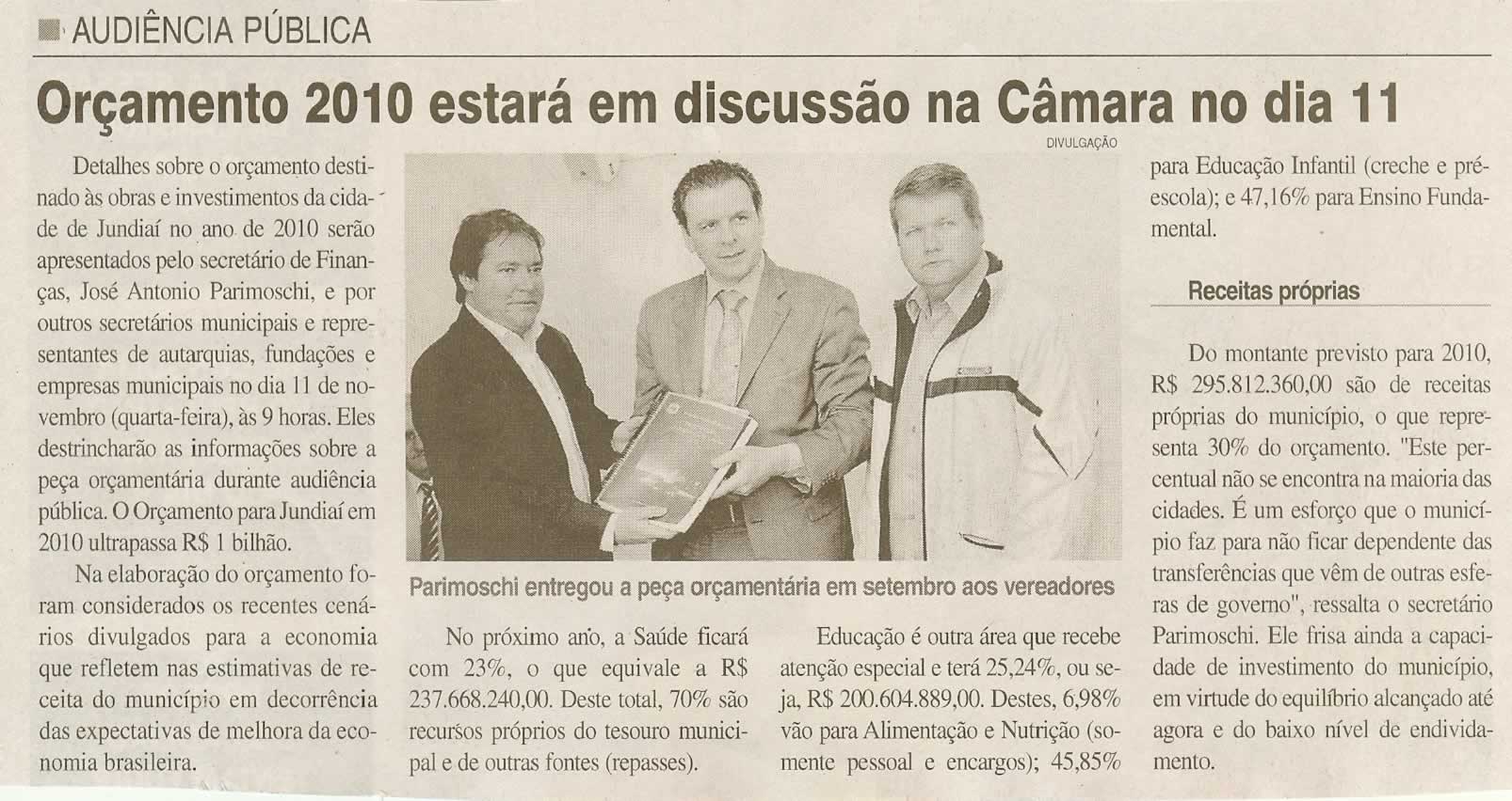 Jornal da Cidade - 04/11/2009