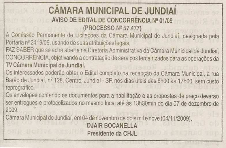 Jornal de Jundiaí - 06/11/2009