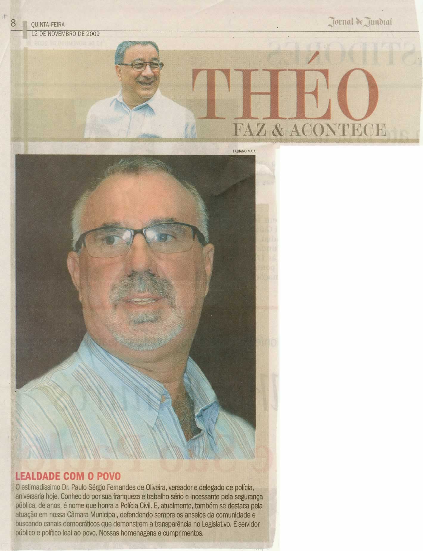 Jornal de Jundiaí - 12/11/2009