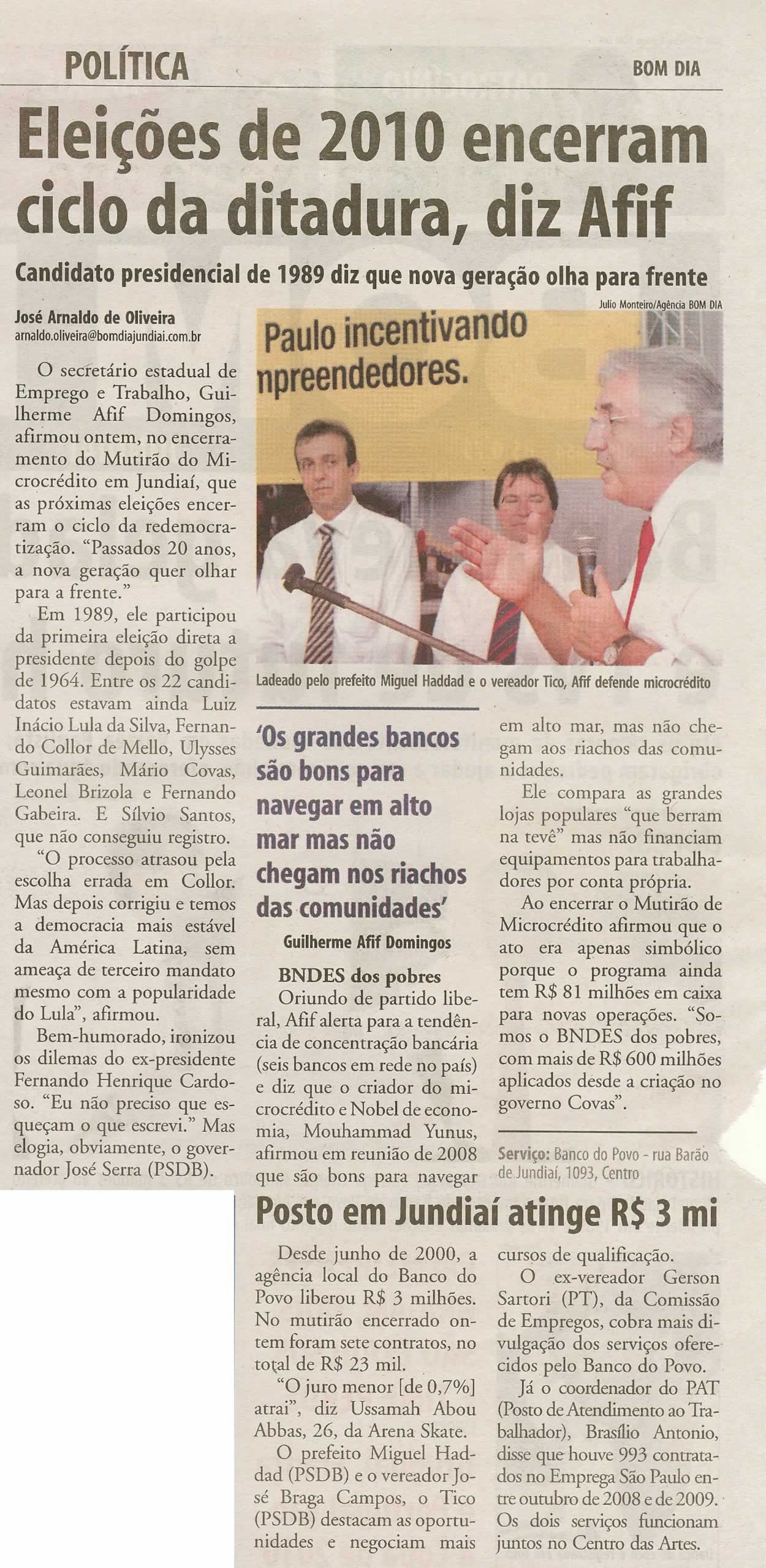 Bom Dia Jundiaí - 19/11/2009