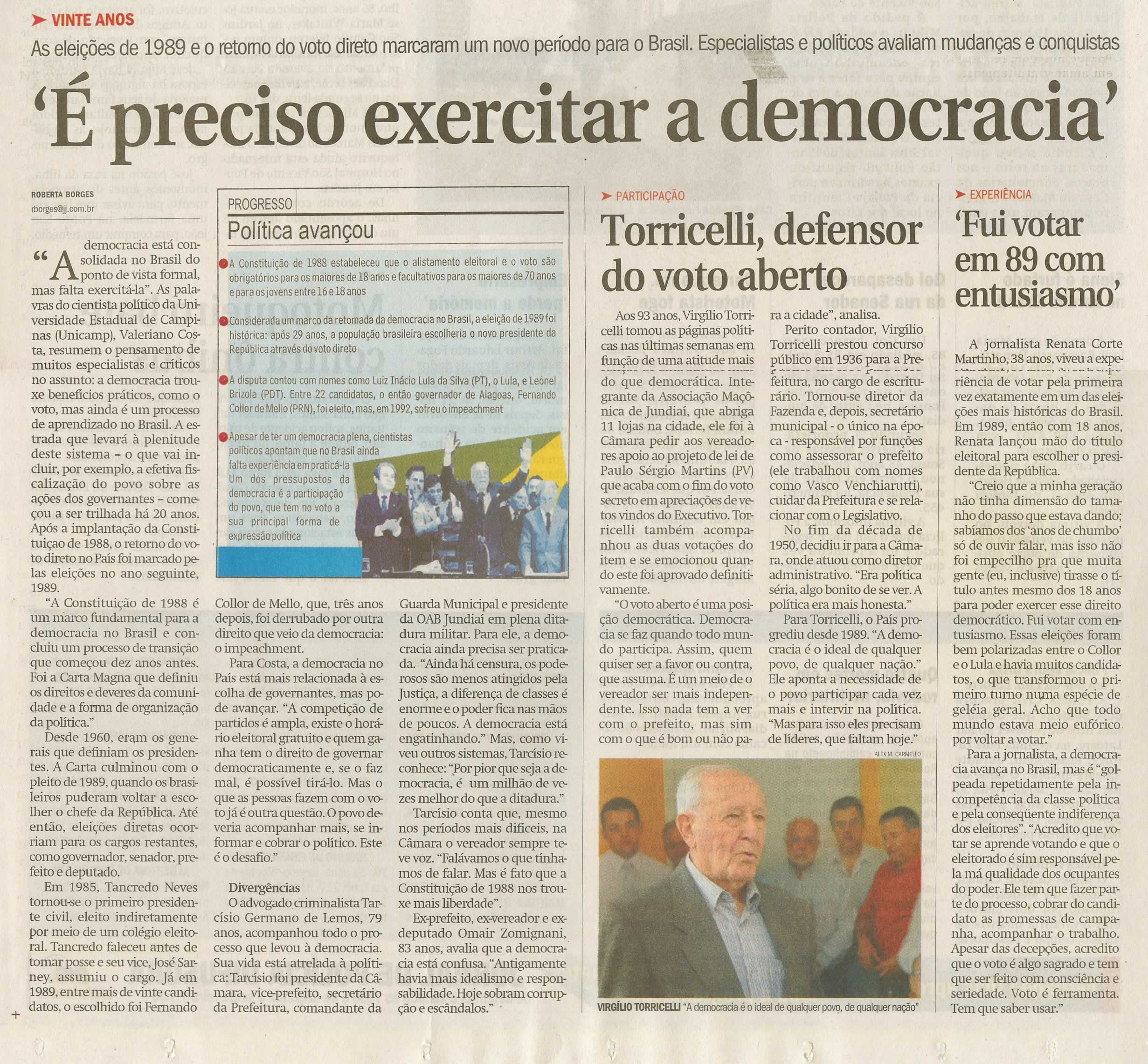Jornal de Jundiaí - 22/11/2009