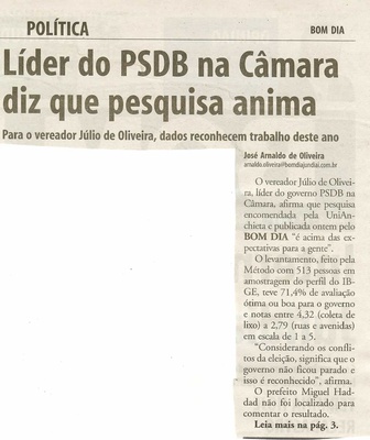 Bom Dia Jundiaí - 30/11/2009